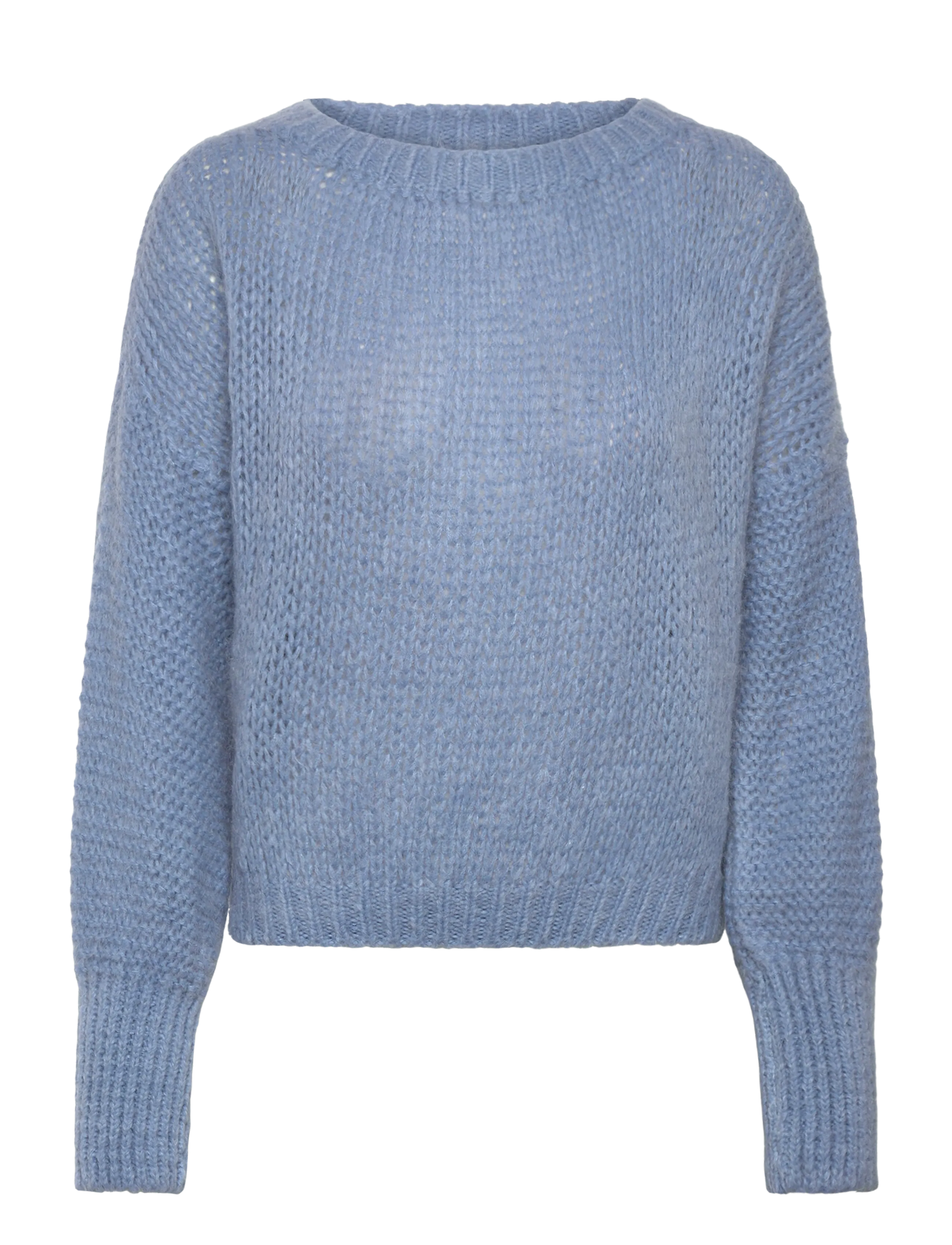 Lollys Laundry IsoldeLL Knit Jumper LS - Lollys Laundry - LIGHT BLUE / blue
