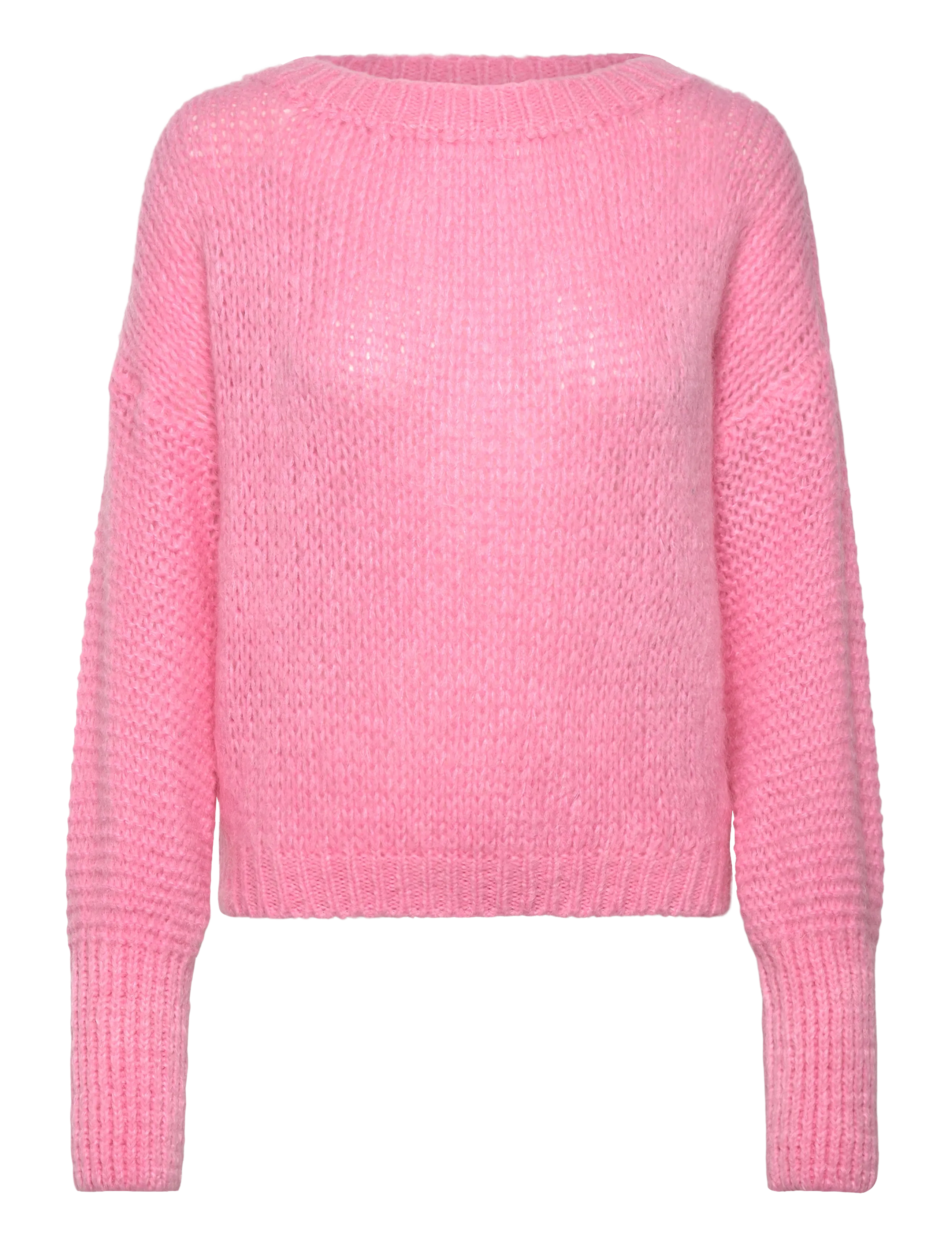 Lollys Laundry IsoldeLL Knit Jumper LS - Lollys Laundry - LIGHT PINK / pink/rose