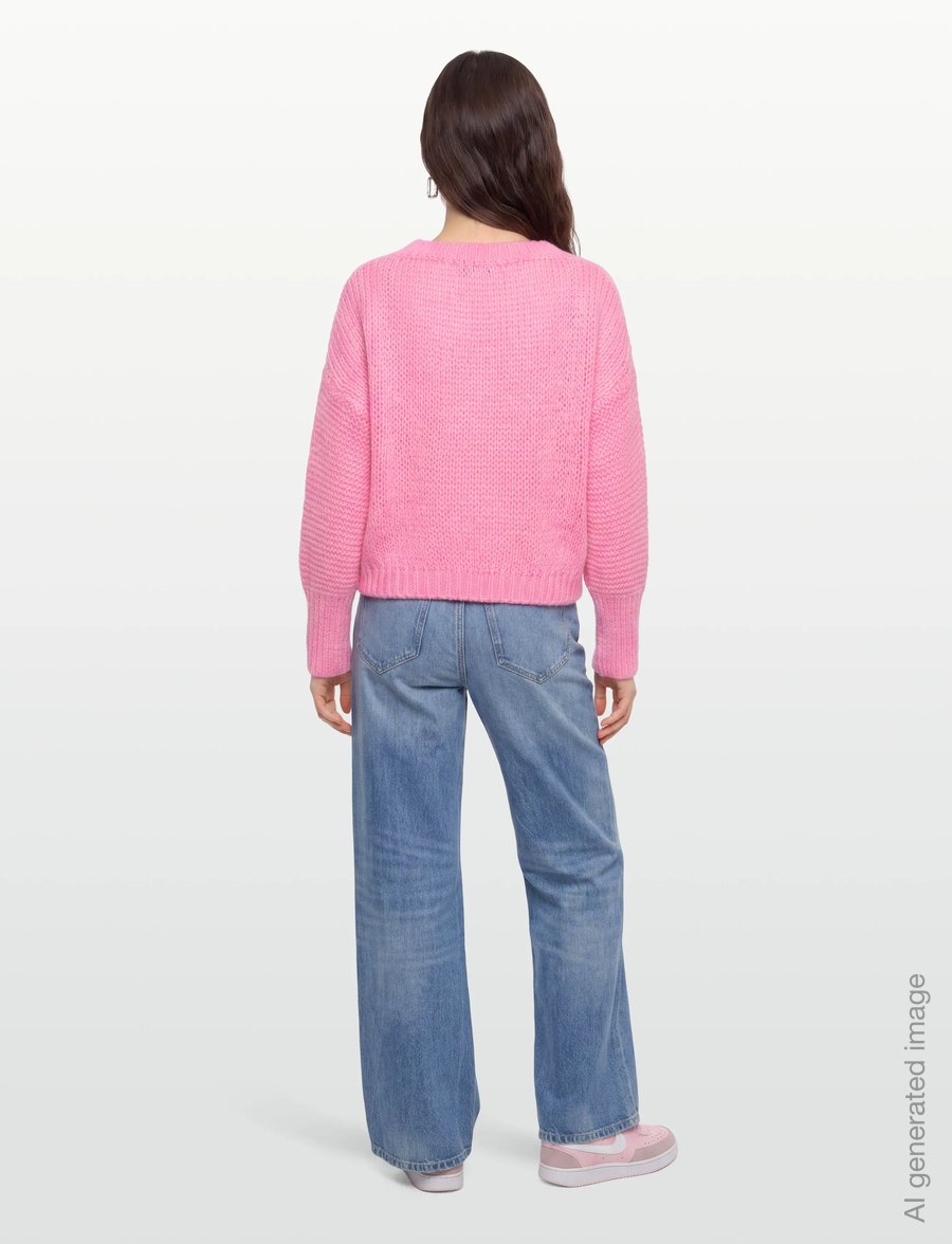 Lollys Laundry - IsoldeLL Knit Jumper LS - pullover - light pink - 4