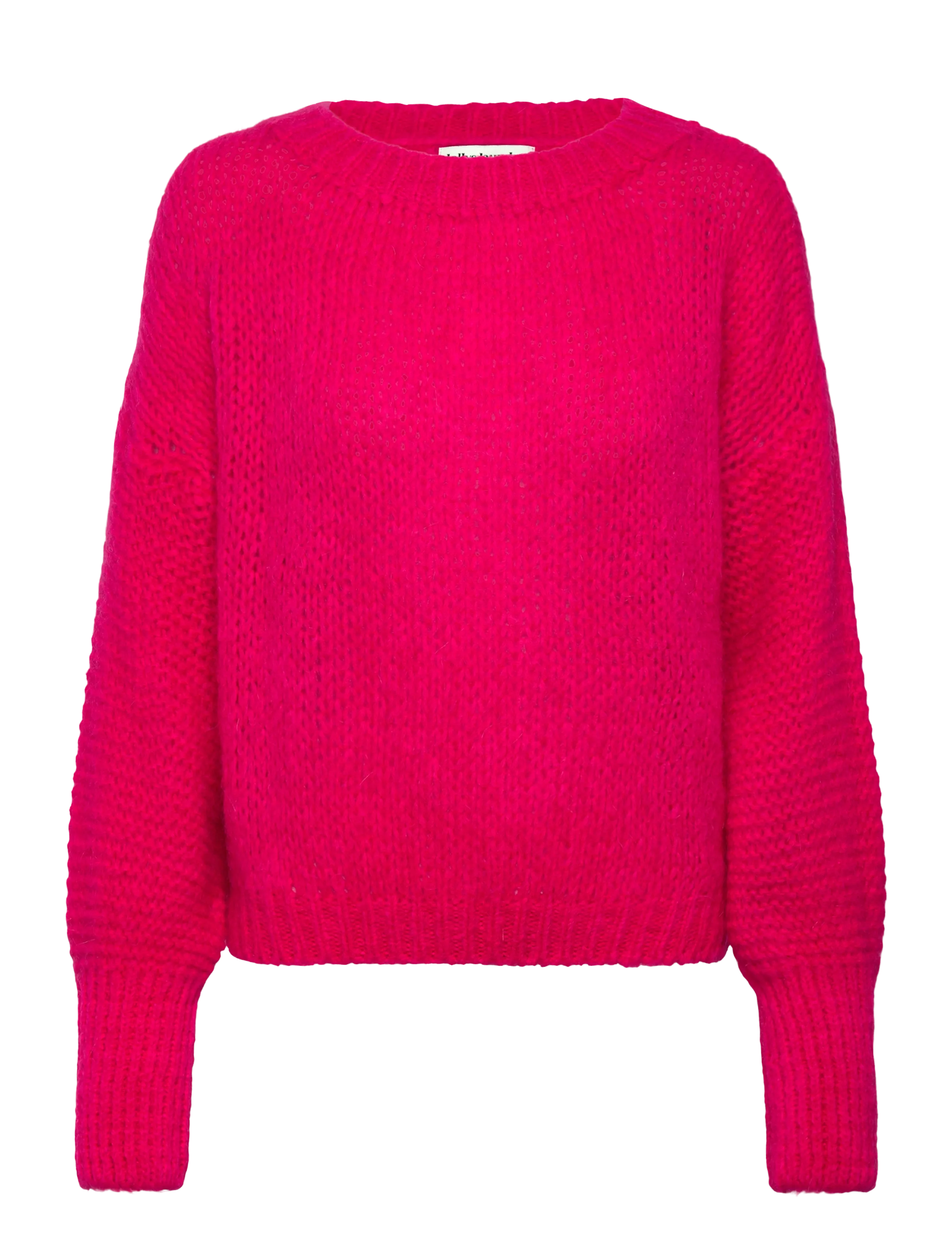 Lollys Laundry IsoldeLL Knit Jumper LS - Mode trends - NEON PINK / pink/rose