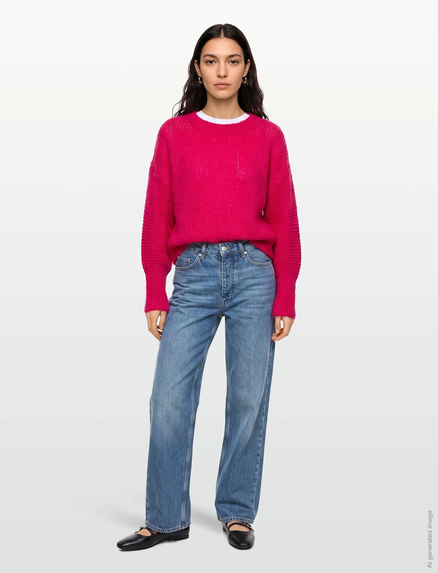 Lollys Laundry - IsoldeLL Knit Jumper LS - pullover - neon pink - 0