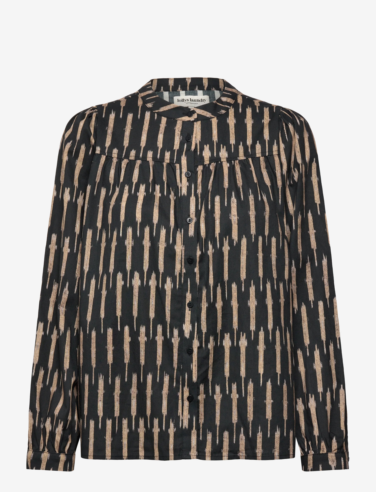 Lollys Laundry - NickyLL Shirt LS - långärmade skjortor - black - 0