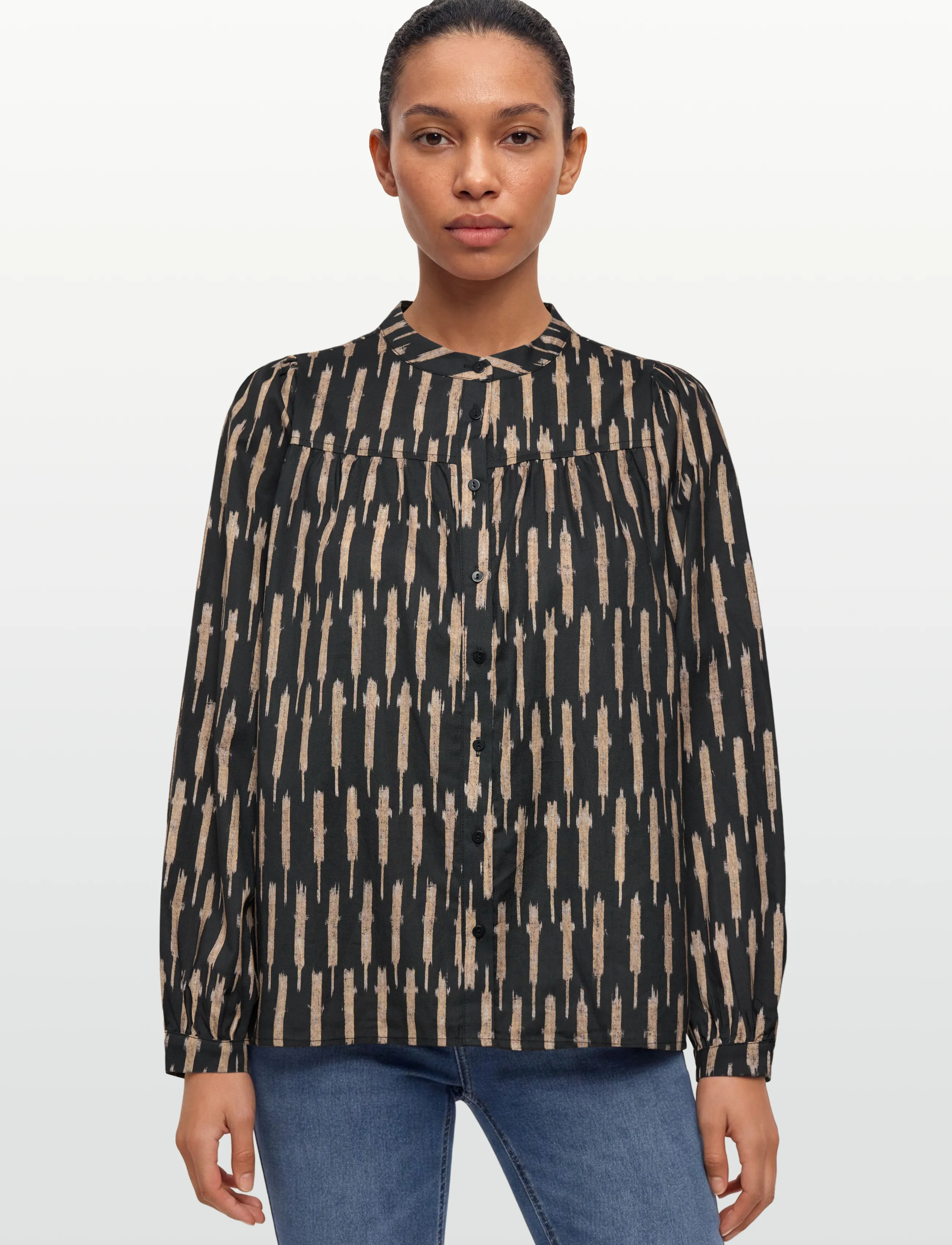 Lollys Laundry - NickyLL Shirt LS - langärmlige blusen - black - 3