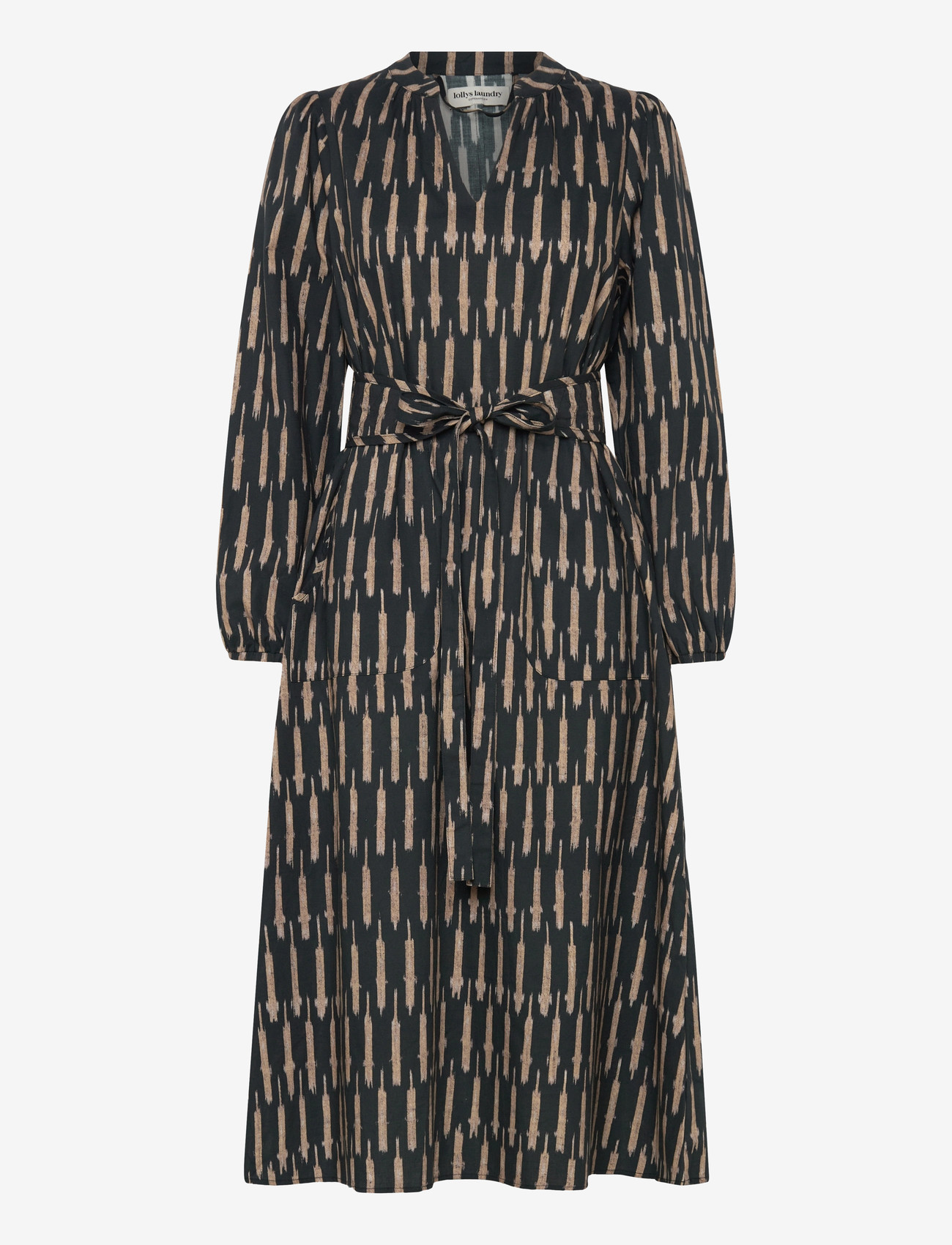 Lollys Laundry - ParisLL Midi Dress LS - midikleider - black - 0