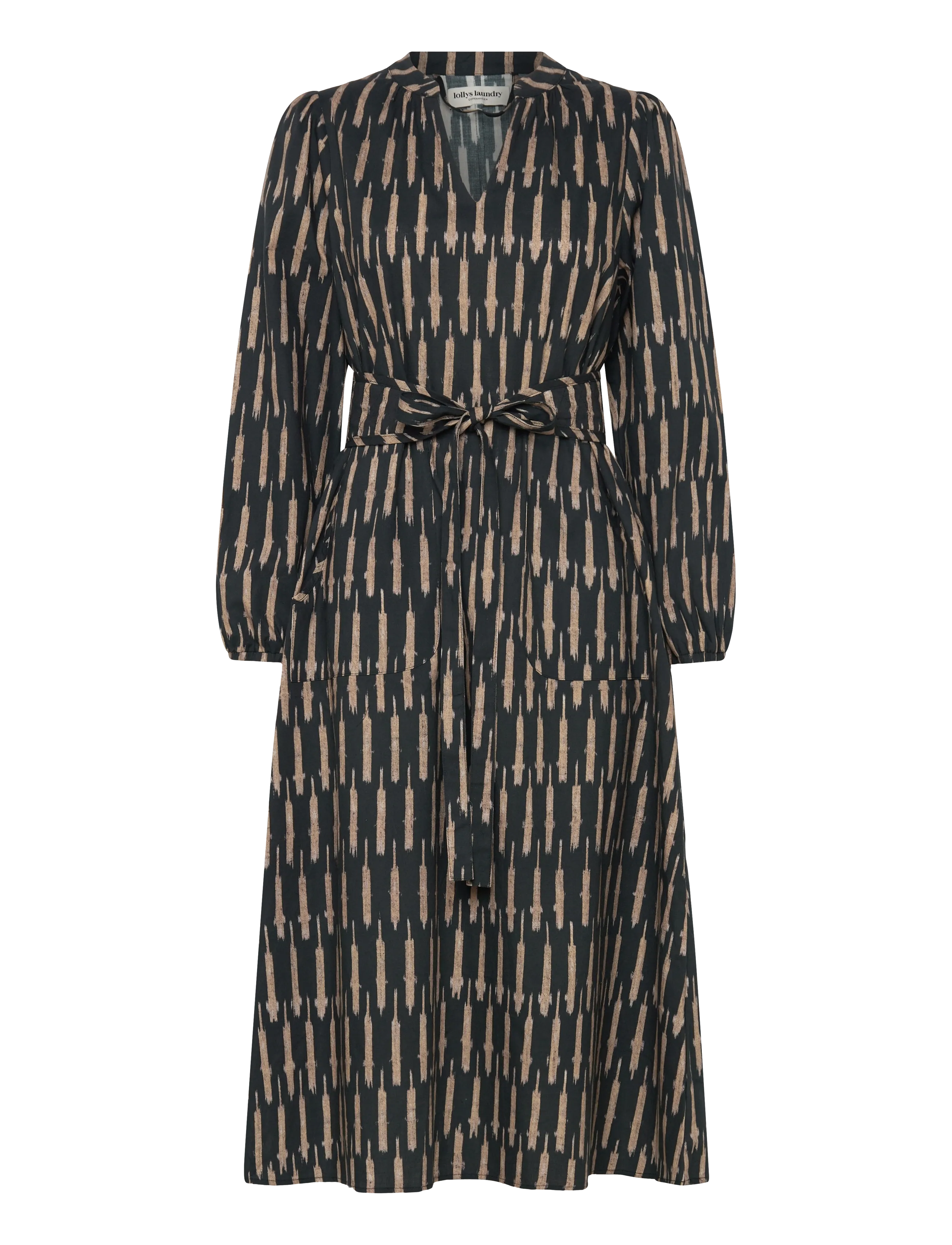 Lollys Laundry ParisLL Midi Dress LS - Mode trends - BLACK / black