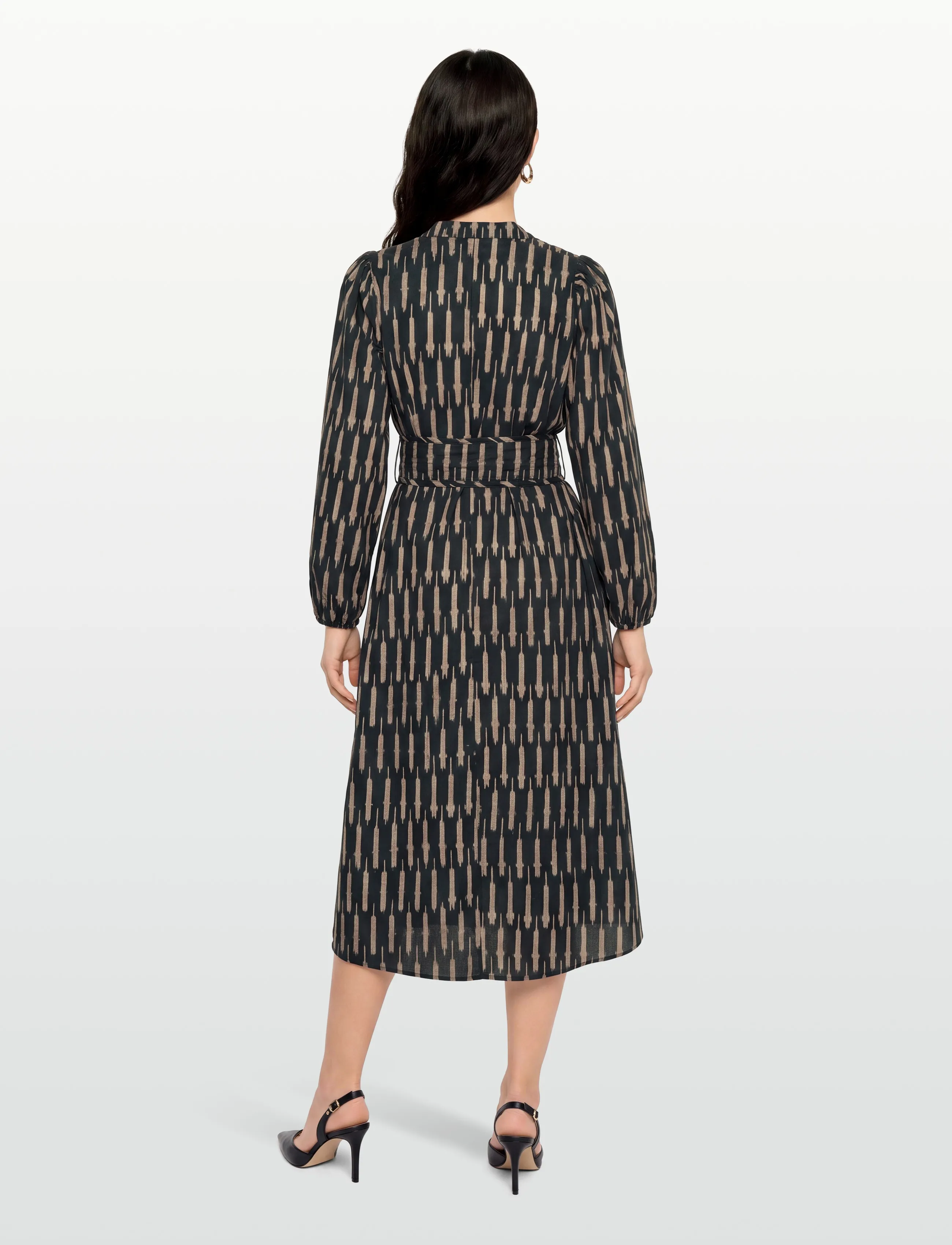 Lollys Laundry - ParisLL Midi Dress LS - midikleider - black - 5