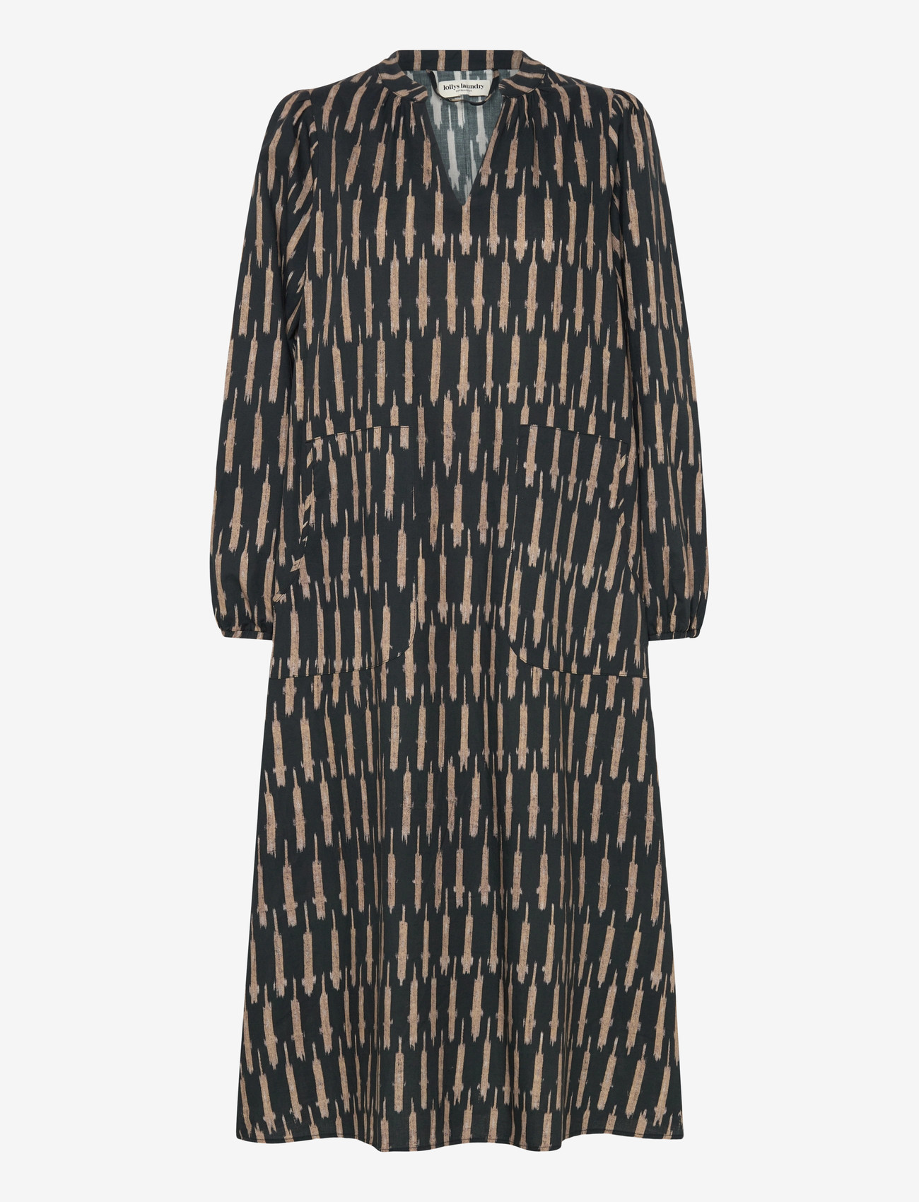 Lollys Laundry - ParisLL Midi Dress LS - midikleider - black - 2