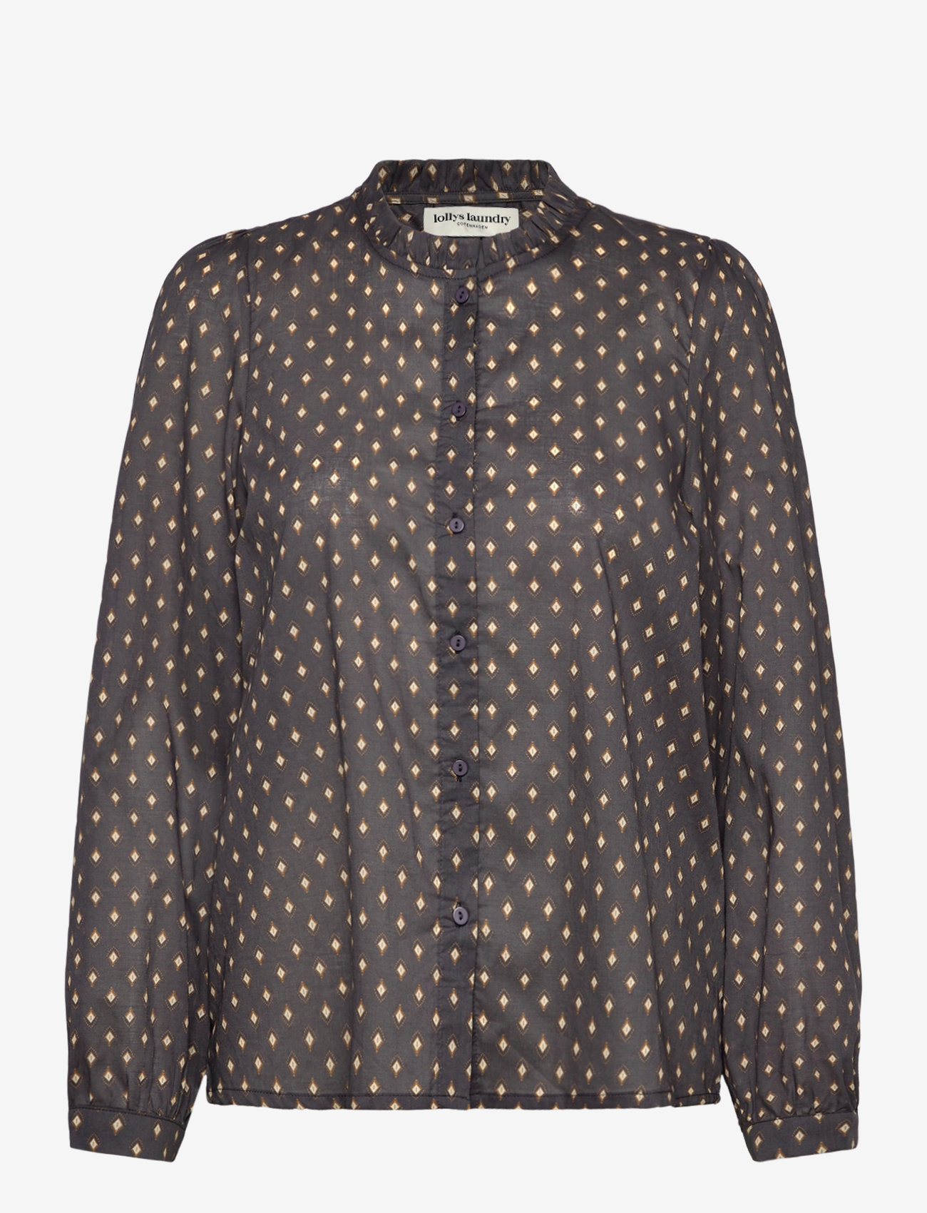 Lollys Laundry - RiverLL Shirt LS - langærmede skjorter - dark blue - 0