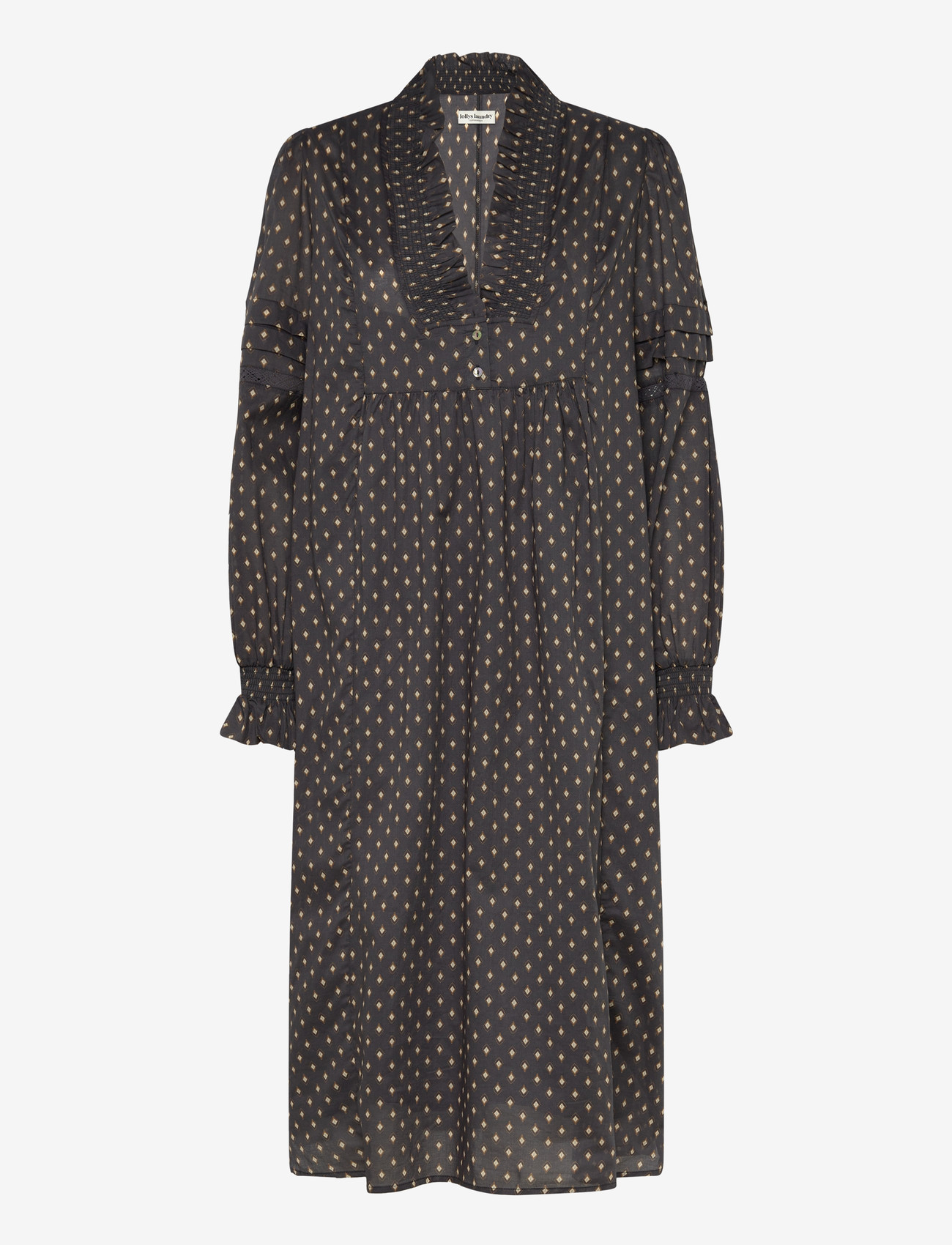 Lollys Laundry - SagiLL Maxi Dress LS - maksikleidid - dark blue - 0