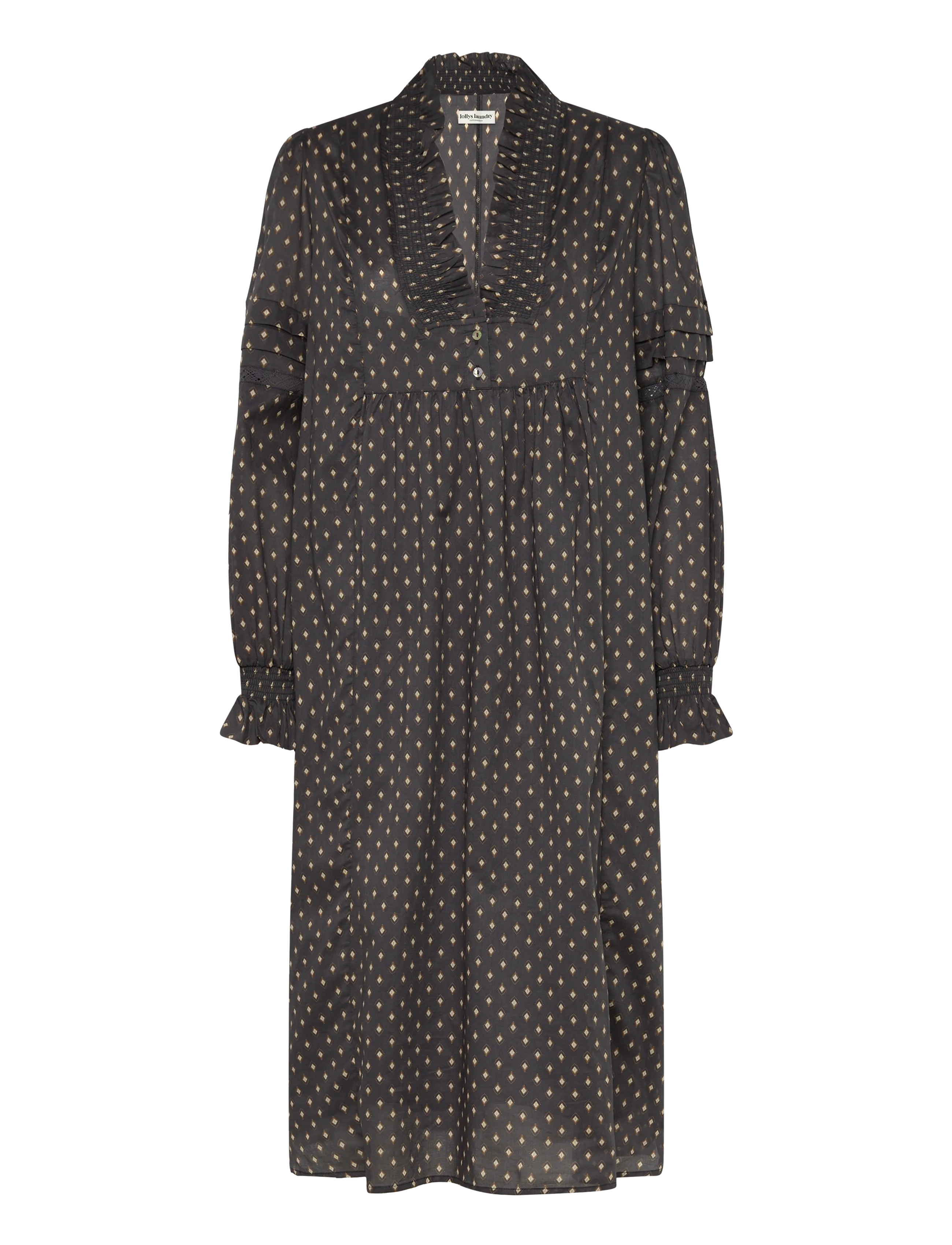 Lollys Laundry SagiLL Maxi Dress LS - Kjoler - DARK BLUE / navy