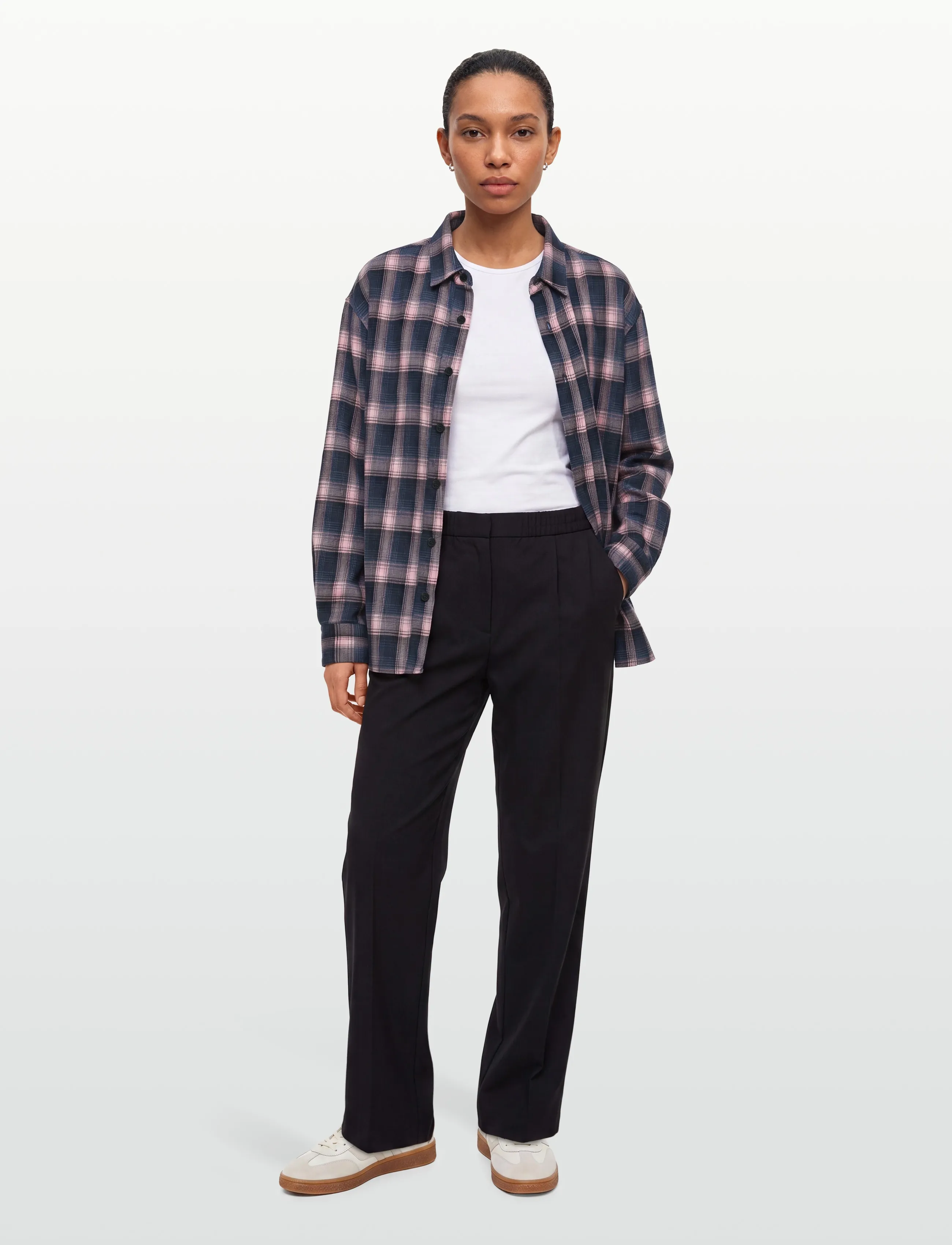 Lollys Laundry Signell Overshirt Ls, M, Pink, Overdele > Overtrøjer, Dame