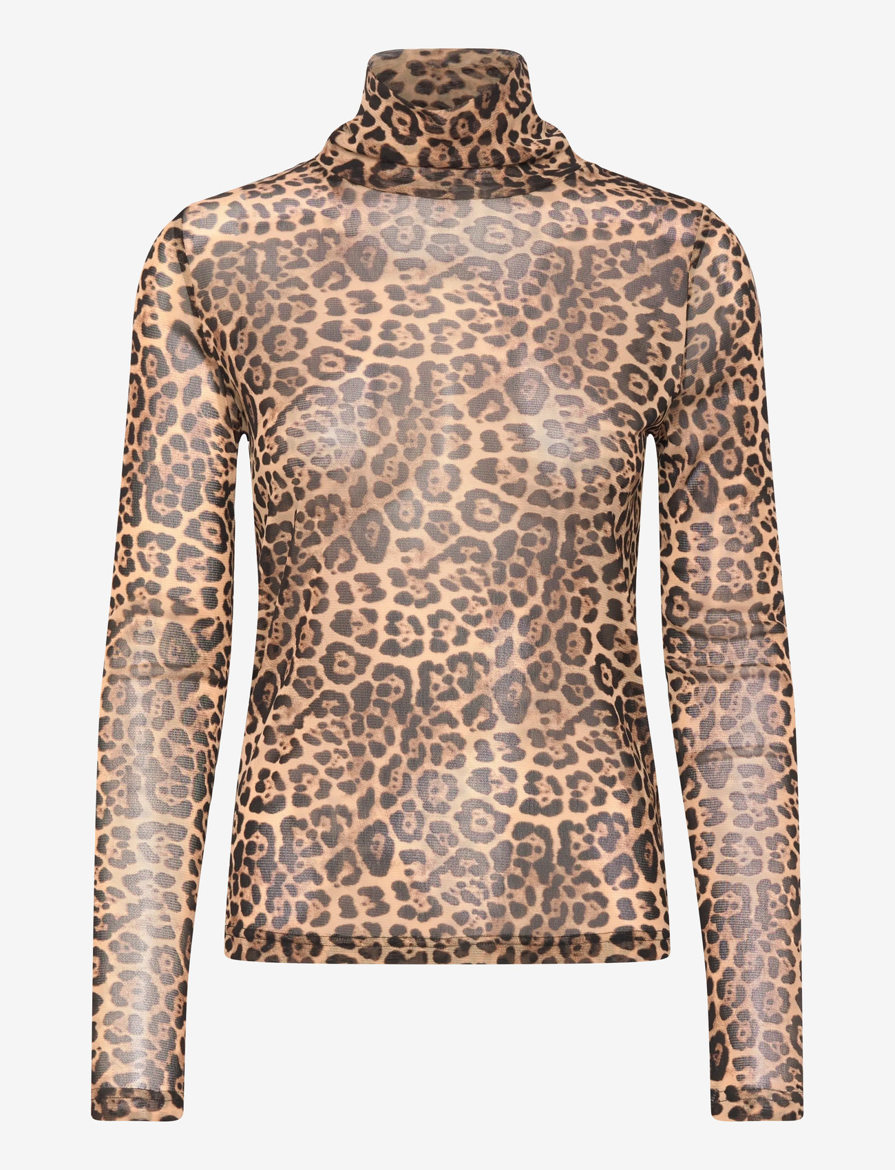 Lollys Laundry - OrieLL High Neck Blouse LS - leopard print - 0