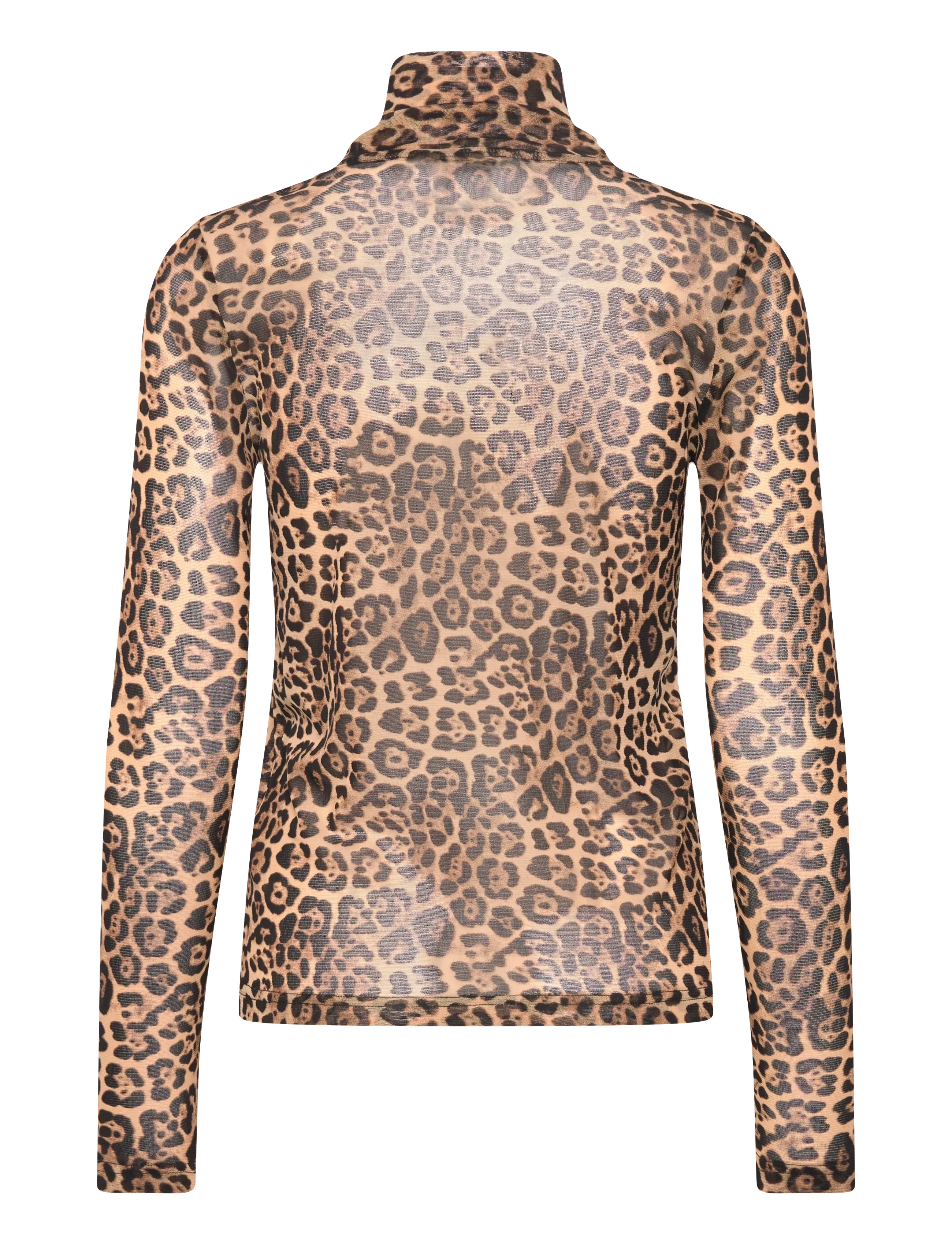 Lollys Laundry - OrieLL High Neck Blouse LS - topy z długimi rękawami - leopard print - 1
