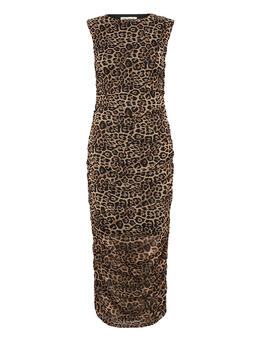 Lollys Laundry - LoluMaxi Dress SL - liibuvad kleidid - leopard print - 1