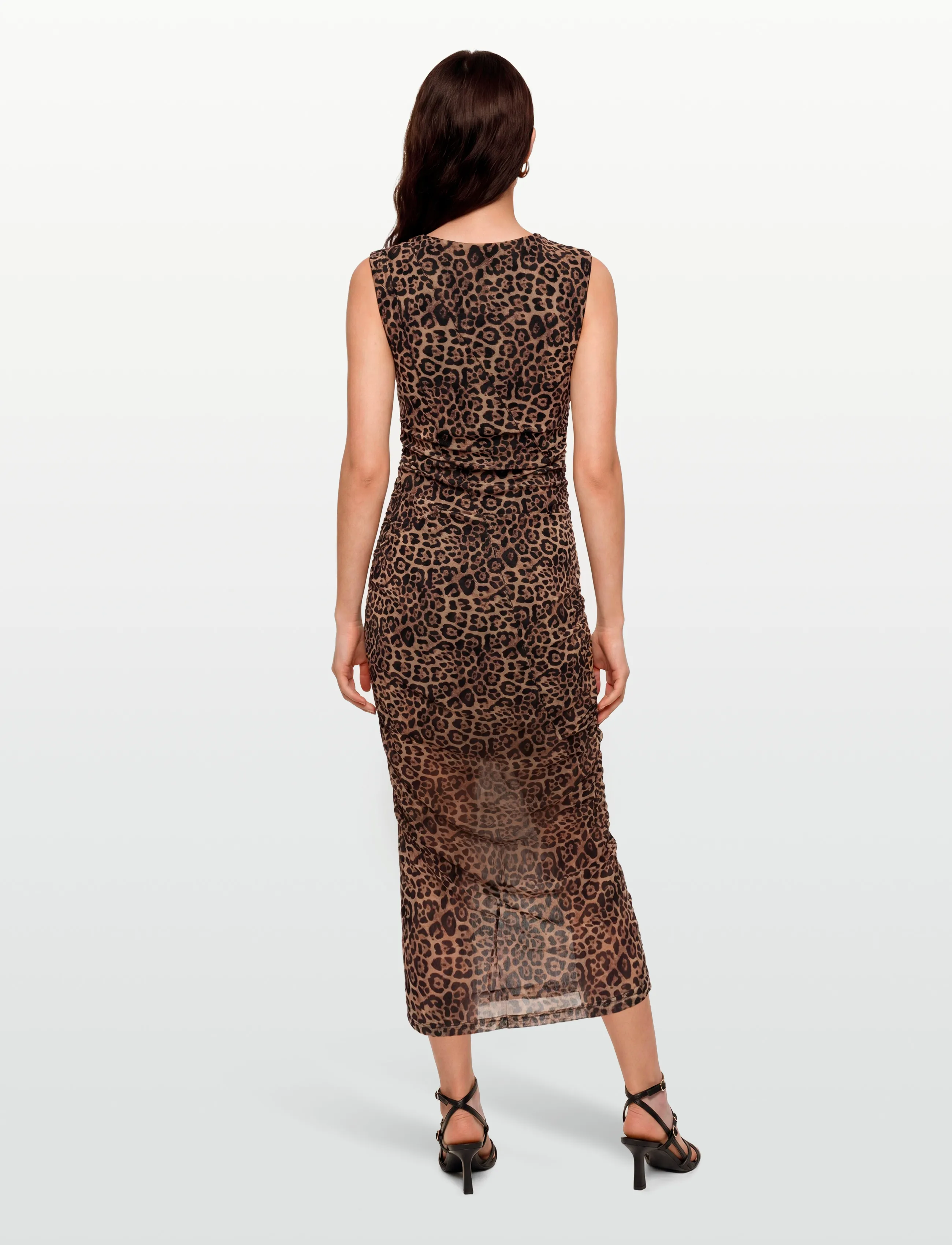 Lollys Laundry - LoluMaxi Dress SL - stramme kjoler - leopard print - 4