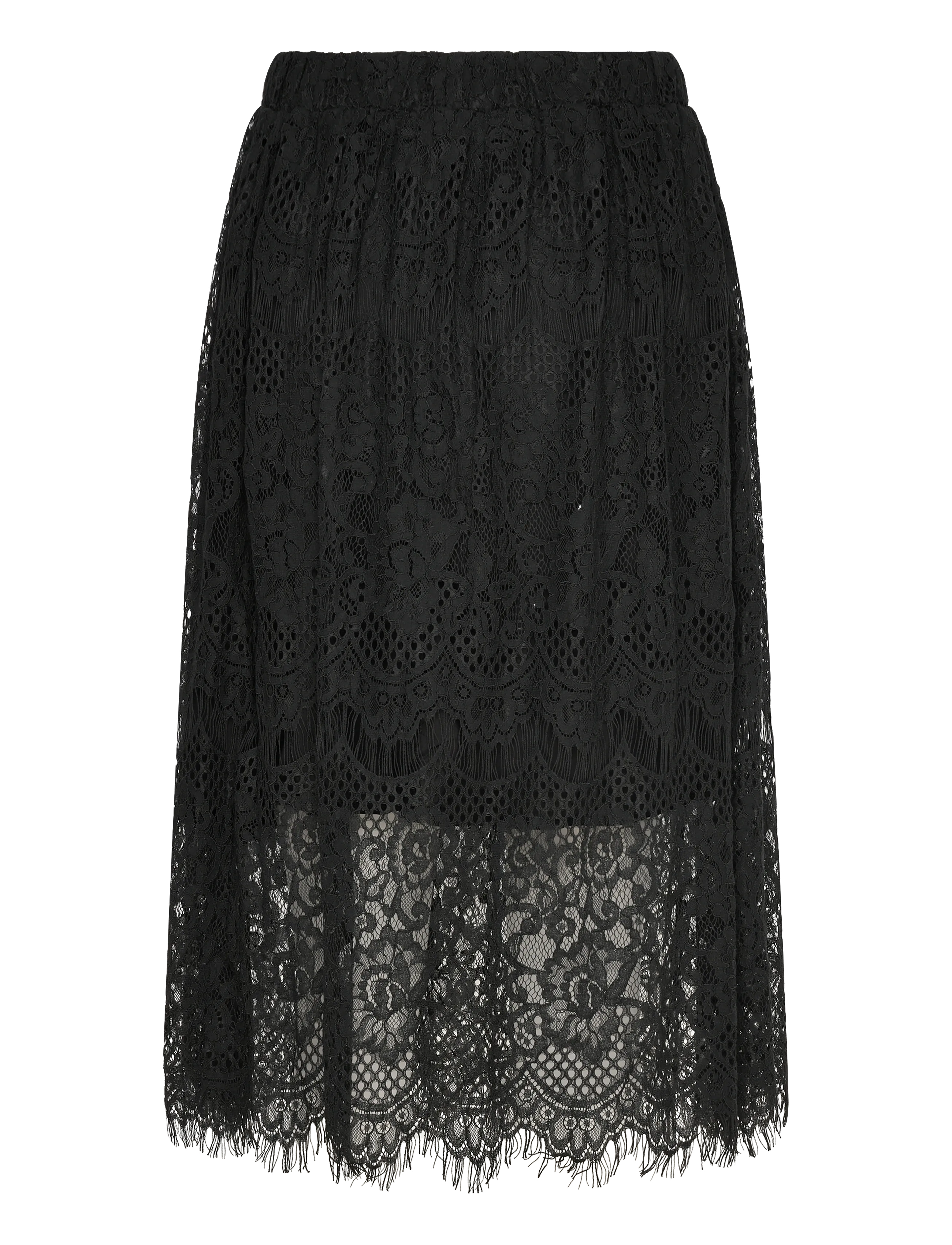 Lollys Laundry - EverLL Short Skirt - midi nederdele - black - 1