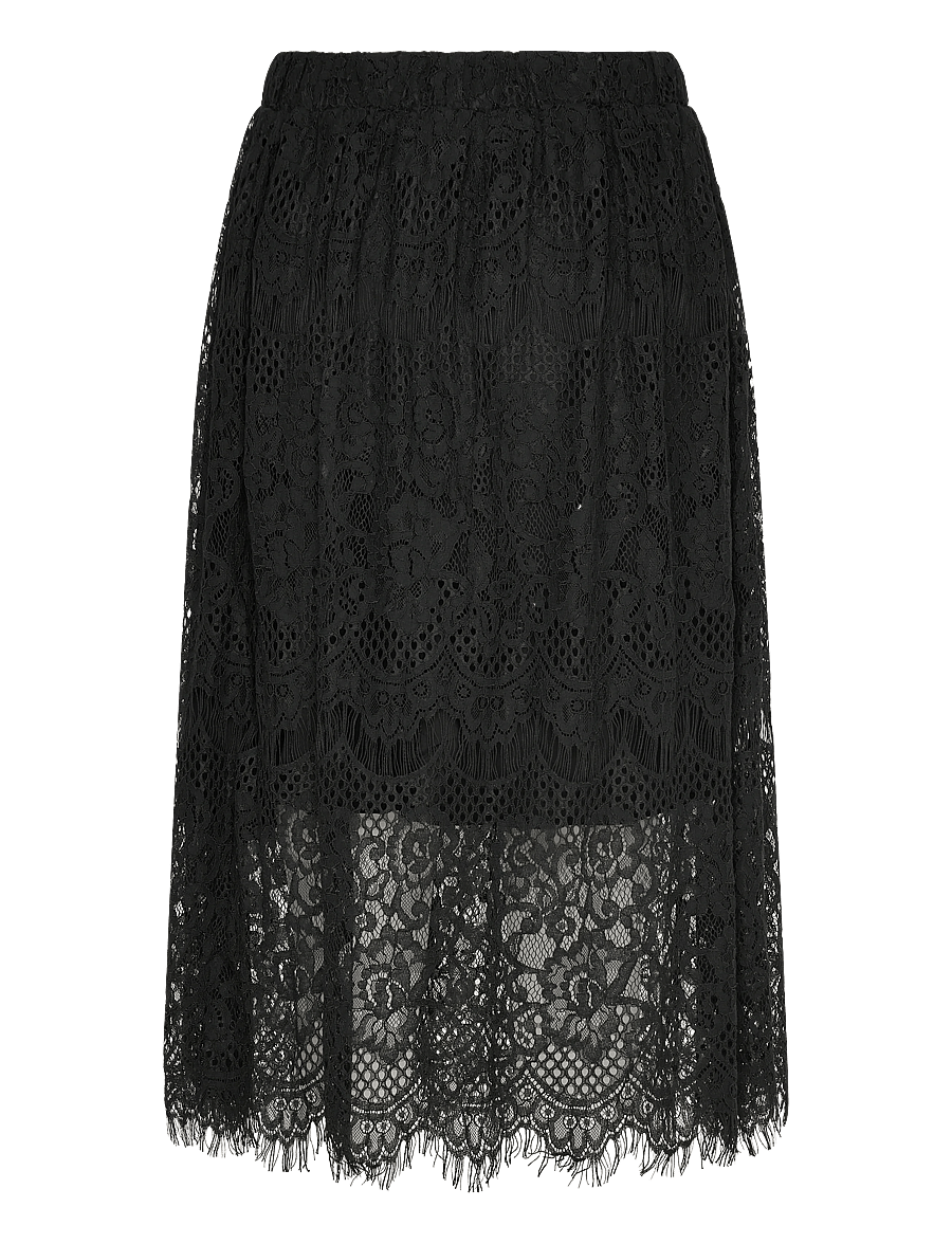Lollys Laundry - EverLL Short Skirt - midi-röcke - black - 1