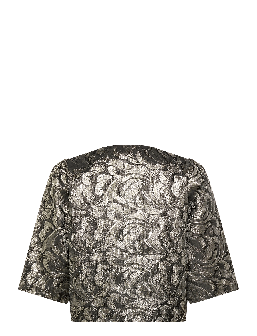 Lollys Laundry - TrineLL Short Jacket 3/4 - pikkade varrukatega pluusid - silver - 1