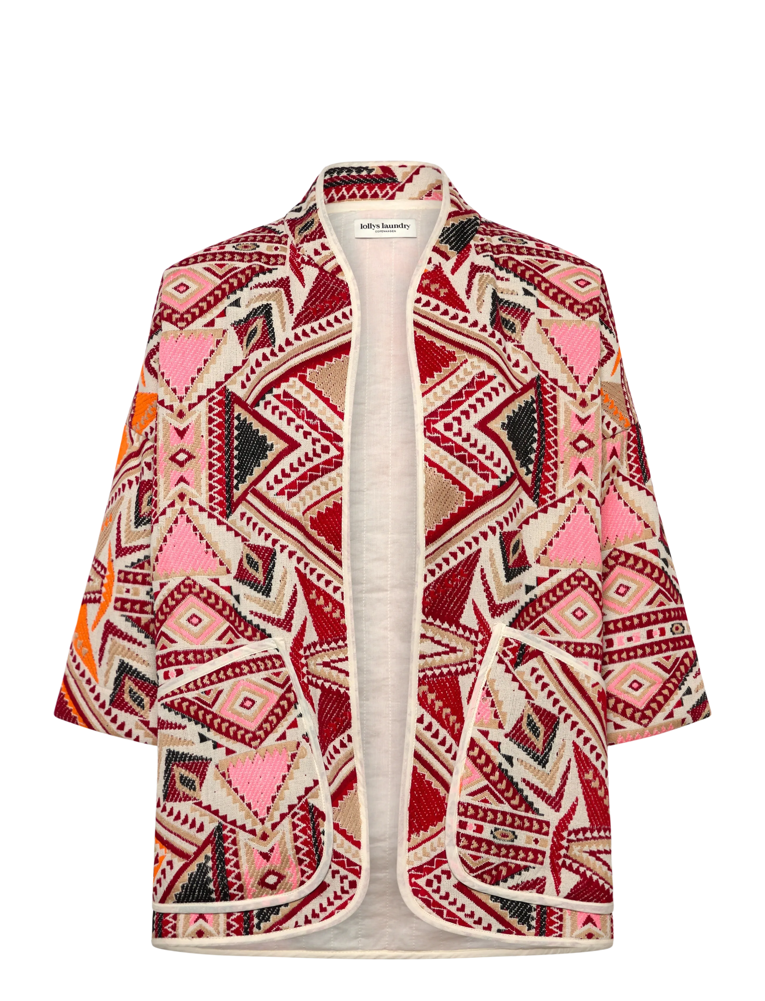 Lollys Laundry - Lulu LL Jacket 3/4 - frühlingsjacken - red - 0