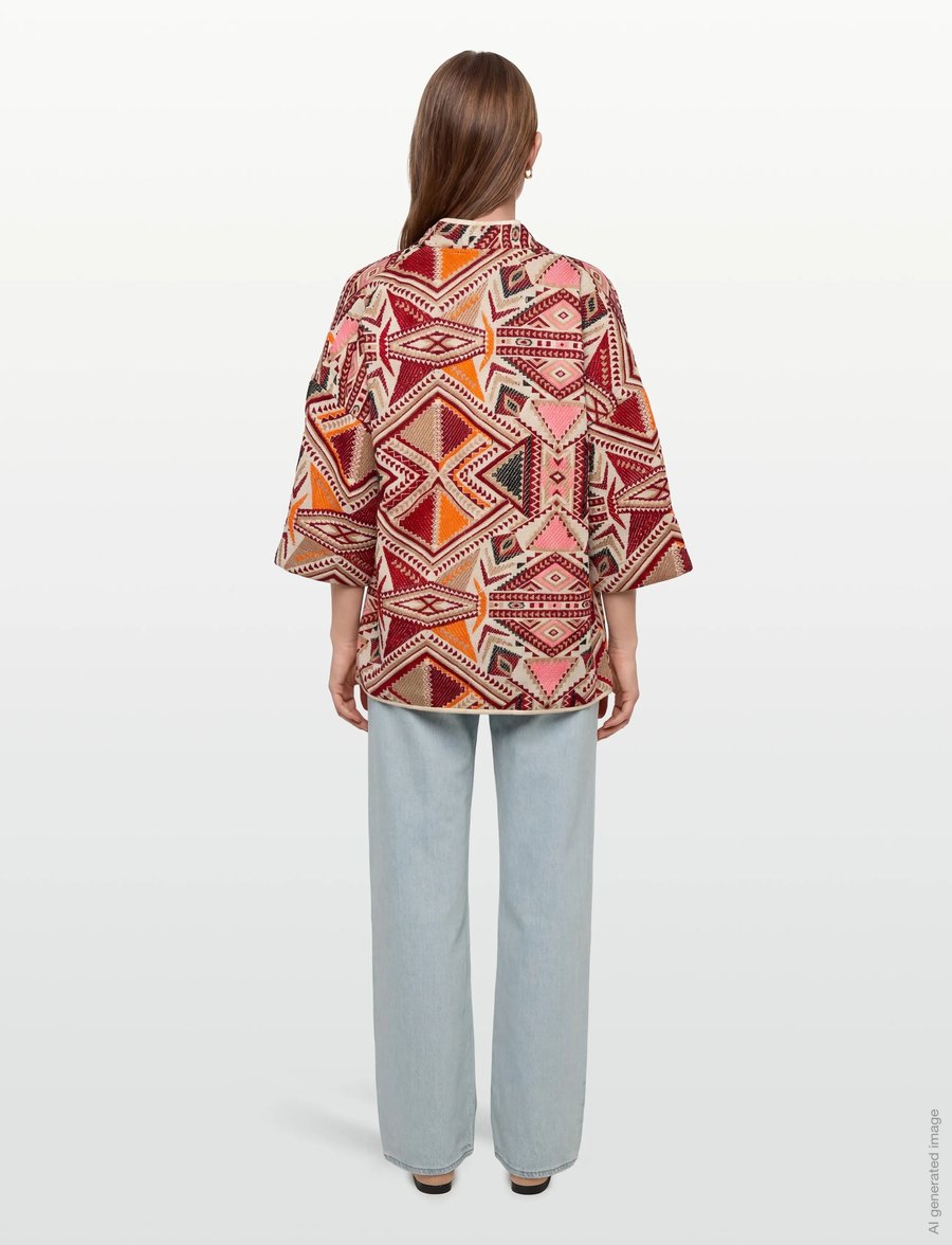 Lollys Laundry - Lulu LL Jacket 3/4 - forårsjakker - red - 4