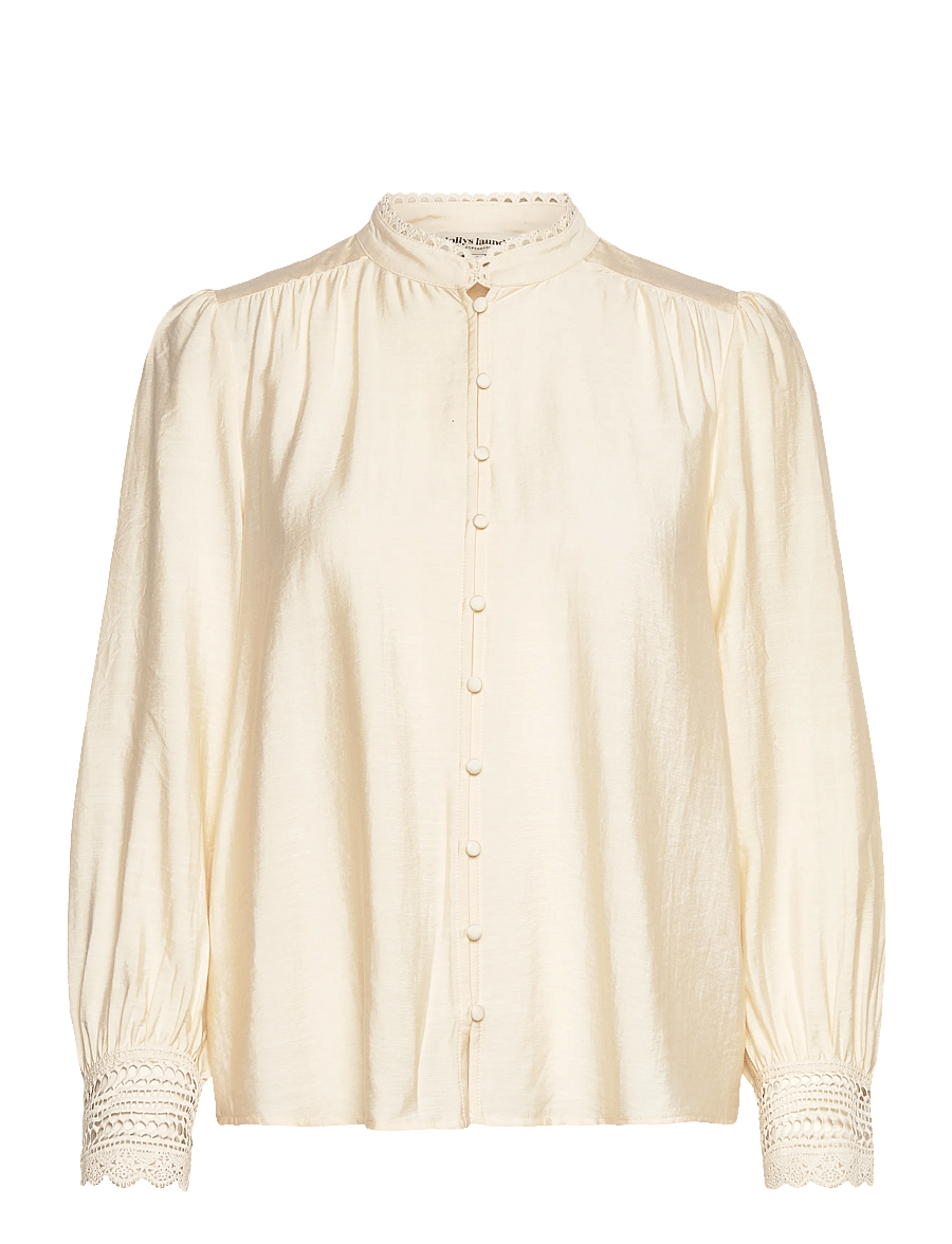 Lollys Laundry - LuceLL Shirt LS - langärmelige blusen - creme - 0