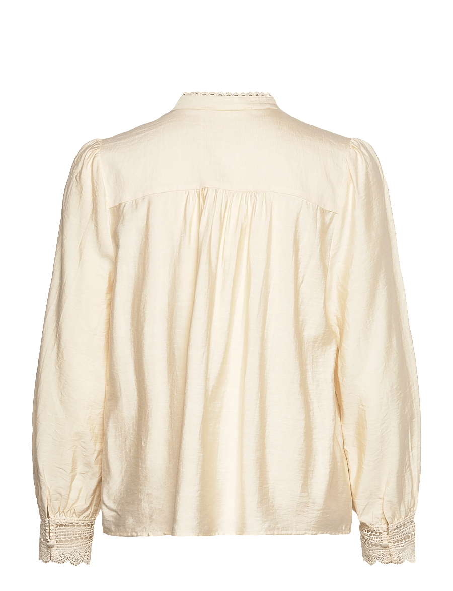 Lollys Laundry - LuceLL Shirt LS - langärmelige blusen - creme - 1