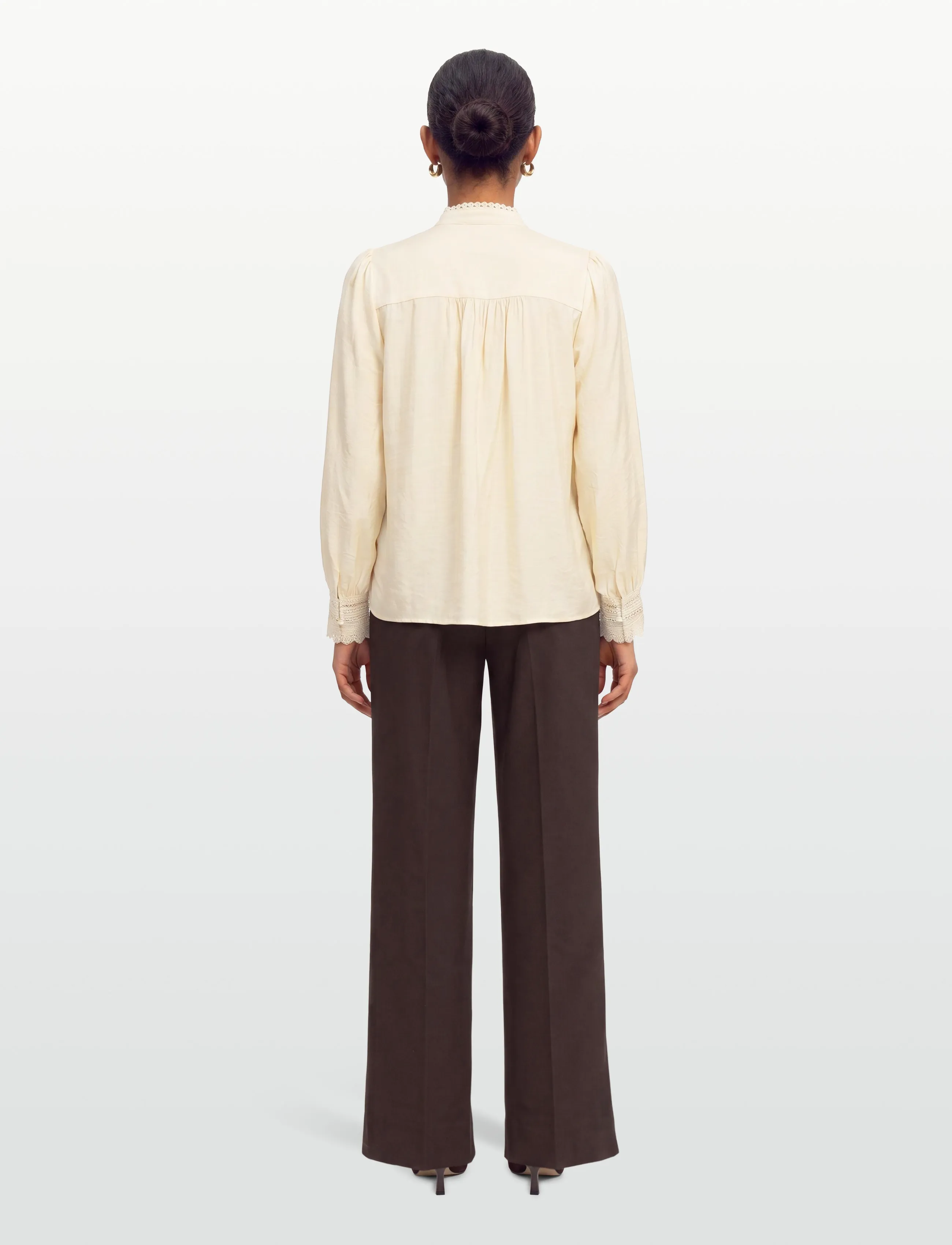 Lollys Laundry - LuceLL Shirt LS - langärmelige blusen - creme - 4