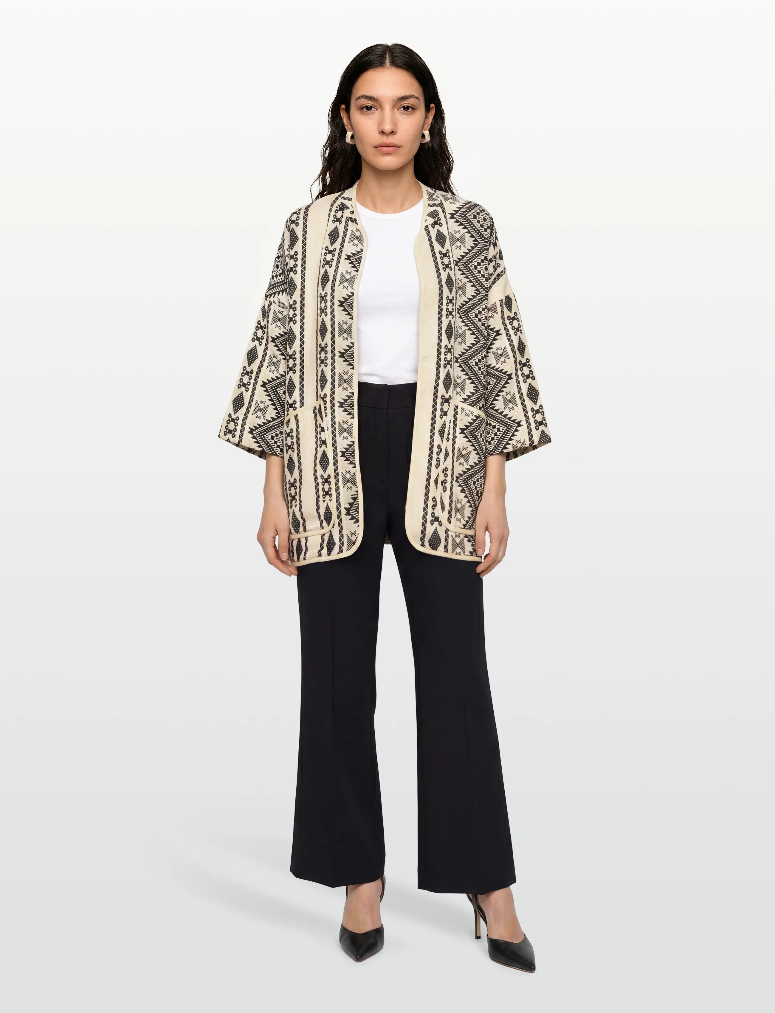 Lollys Laundry Lulull Jacket 3/4, Kvinder, 3/4 Ærme Jakke, Cream, Str: XS