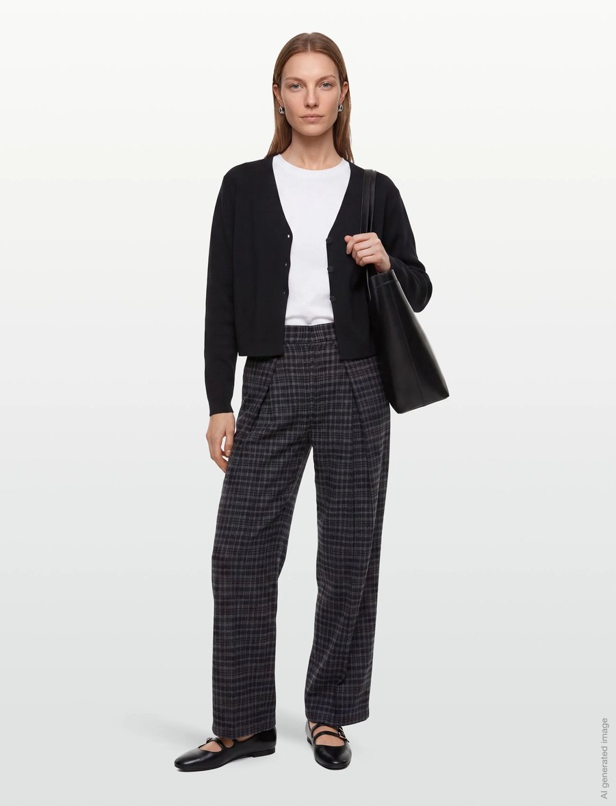 Lollys Laundry - ZolaLL Pants - bukser med brede ben - dark blue - 0