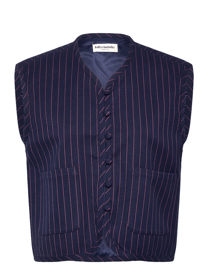 Lollys Laundry - AbbeyLL Vest SL - kostymvästar - dark navy - 0