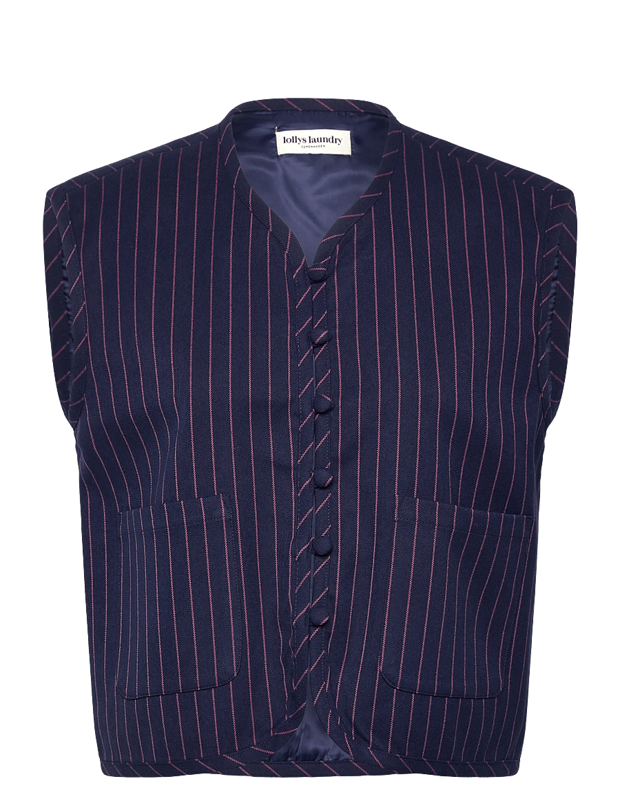 Lollys Laundry - AbbeyLL Vest SL - Ülikonna vestid - dark navy - 0