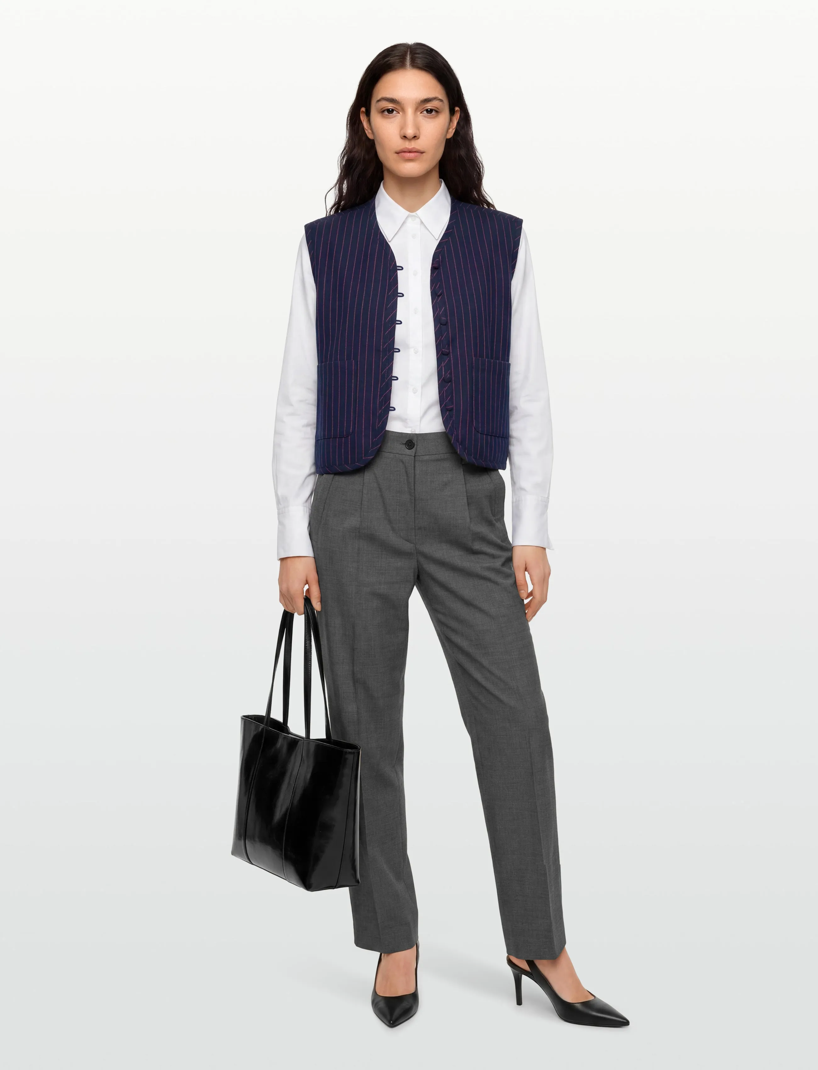Lollys Laundry Abbeyll Vest Sl, XXL, Blazer, Marineblau - Sleeveless Frauen