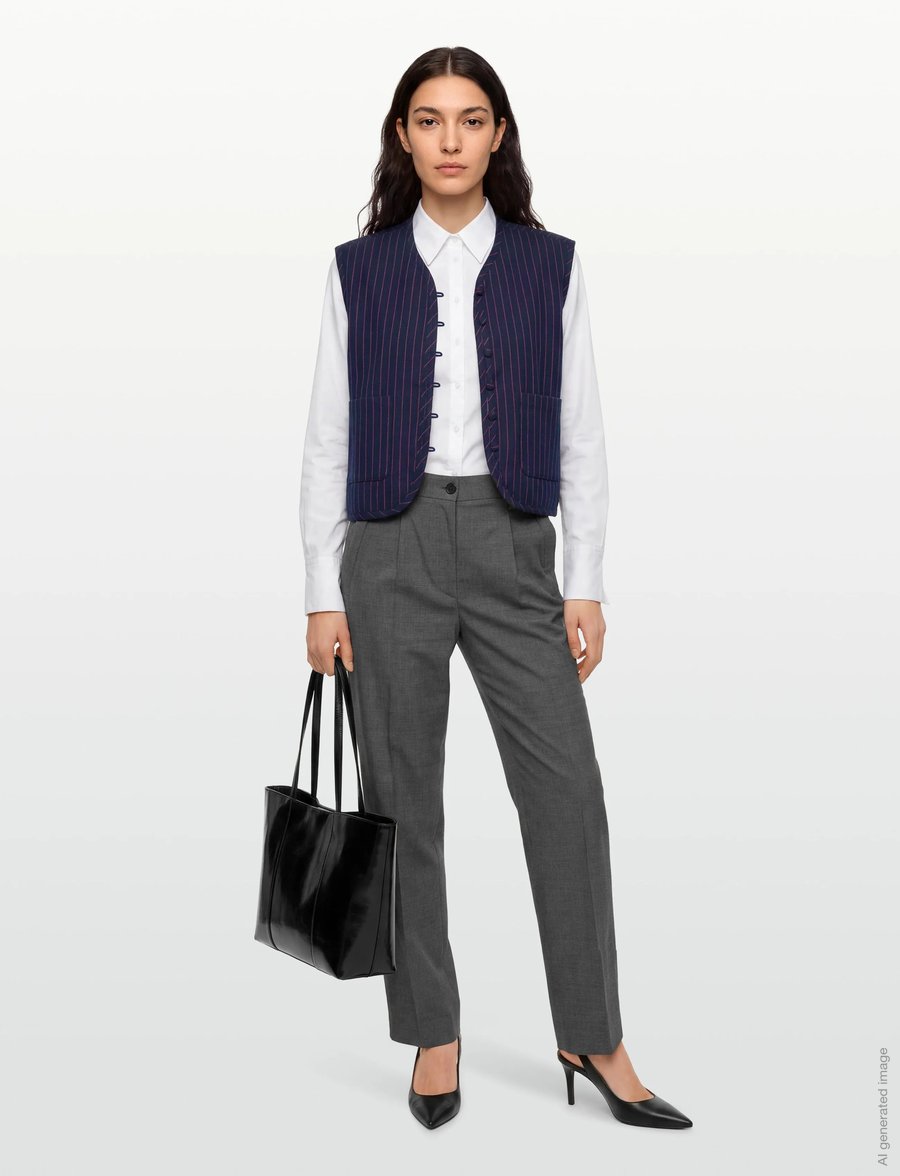 Lollys Laundry - AbbeyLL Vest SL - veste - dark navy - 0