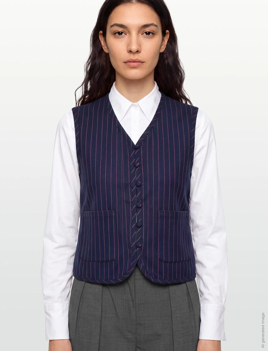Lollys Laundry - AbbeyLL Vest SL - veste - dark navy - 3