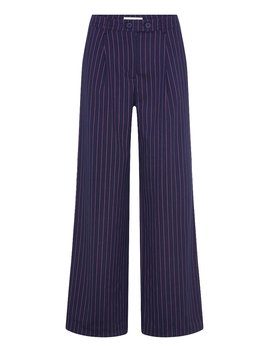 Lollys Laundry - TylerLL Pants - wide leg trousers - dark navy - 1