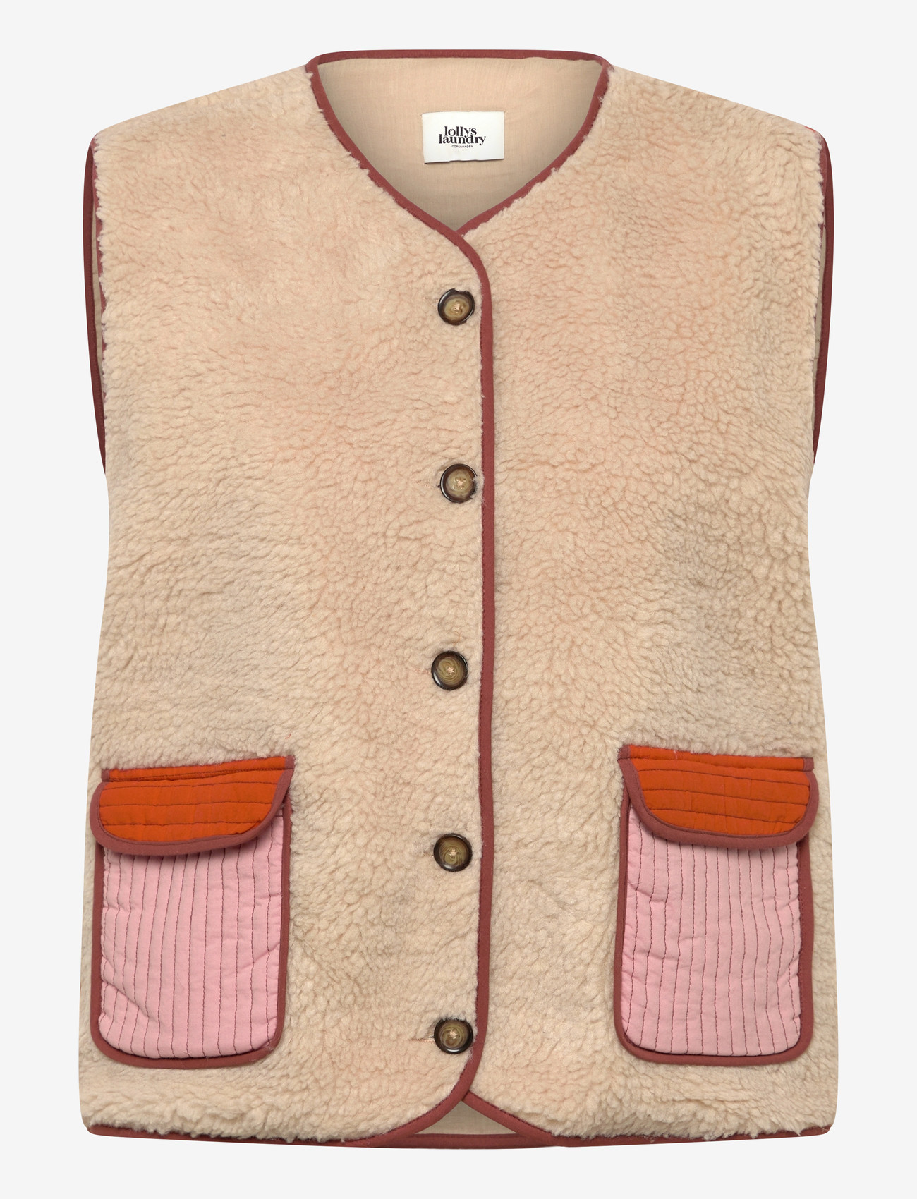 Lollys Laundry - JaceLL Vest SL - höstjackor - sand - 0