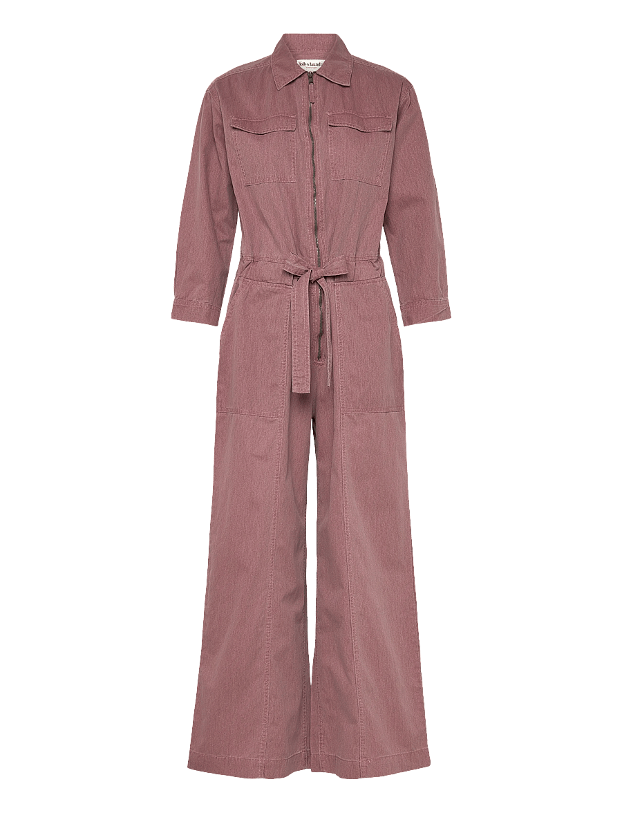 Lollys Laundry - illaLL Jumpsuit 3/4 - fashion trends - plum - 0