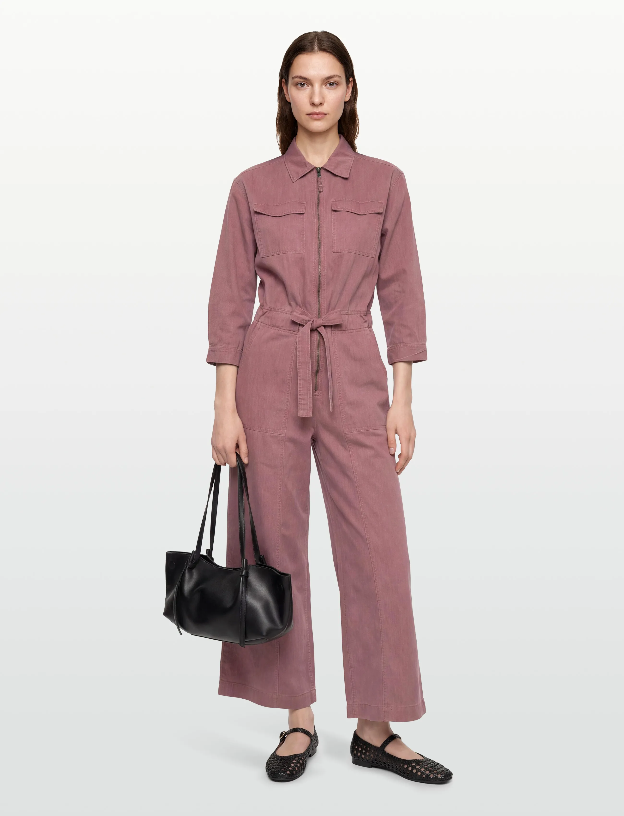 Lollys Laundry Illall Jumpsuit 3/4, S, Pink, Underdele > Jumpsuits, Dame