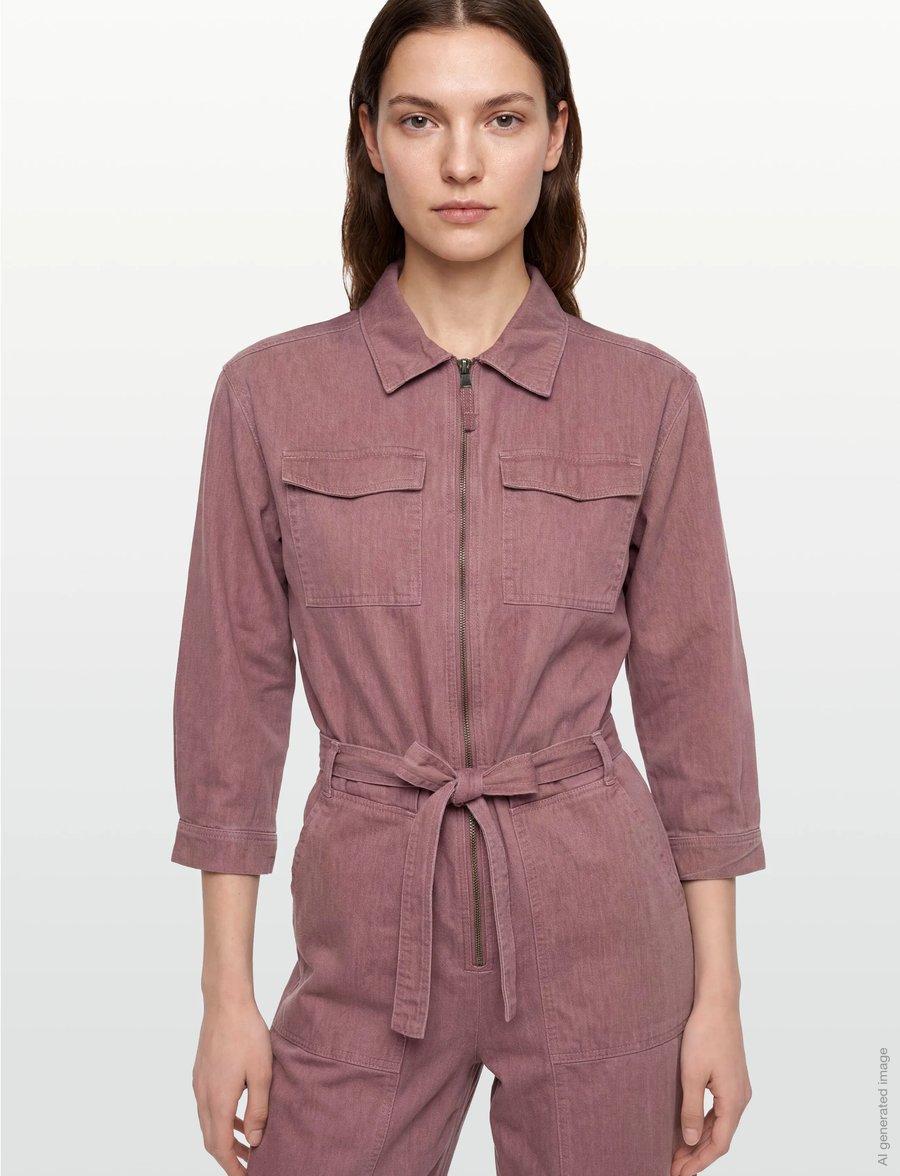 Lollys Laundry - illaLL Jumpsuit 3/4 - modetrends - plum - 3