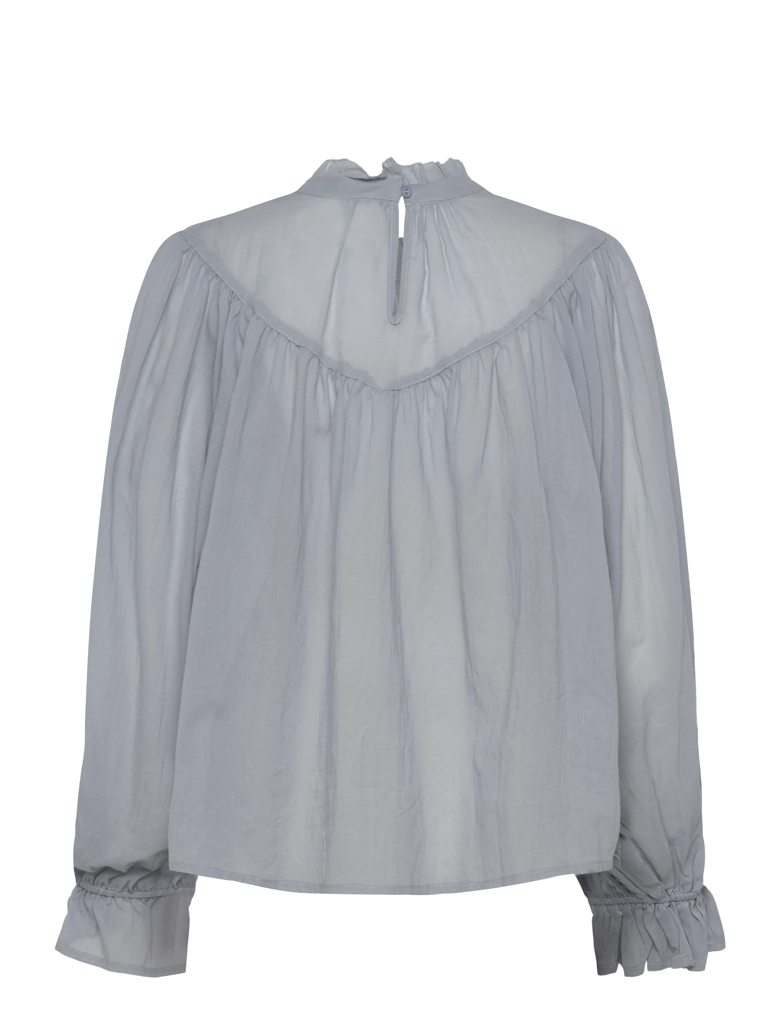 Lollys Laundry - PresleyLL Shirt LS - langermede bluser - dusty blue - 1