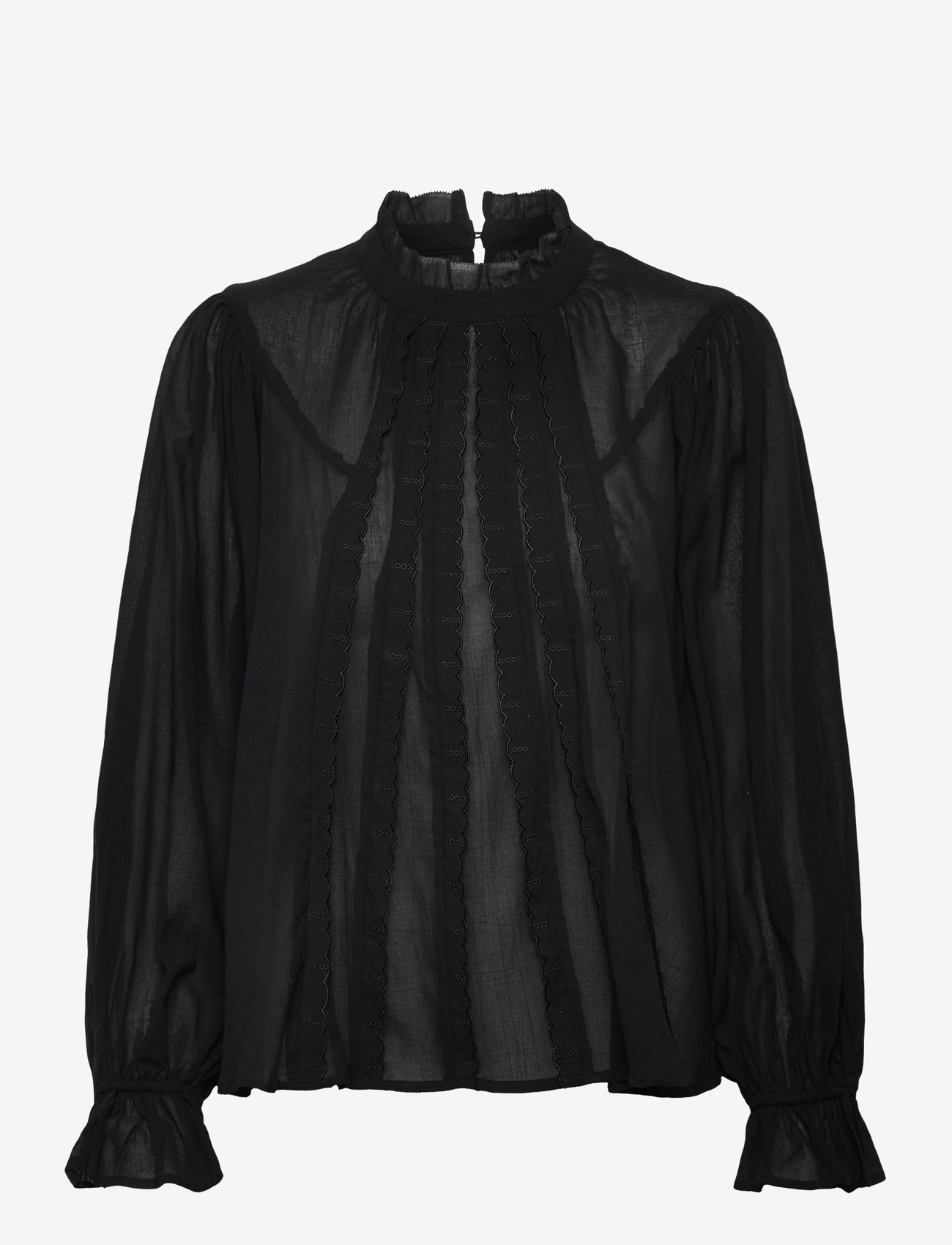 Lollys Laundry - PresleyLL Shirt LS - pikkade varrukatega pluusid - washed black - 0