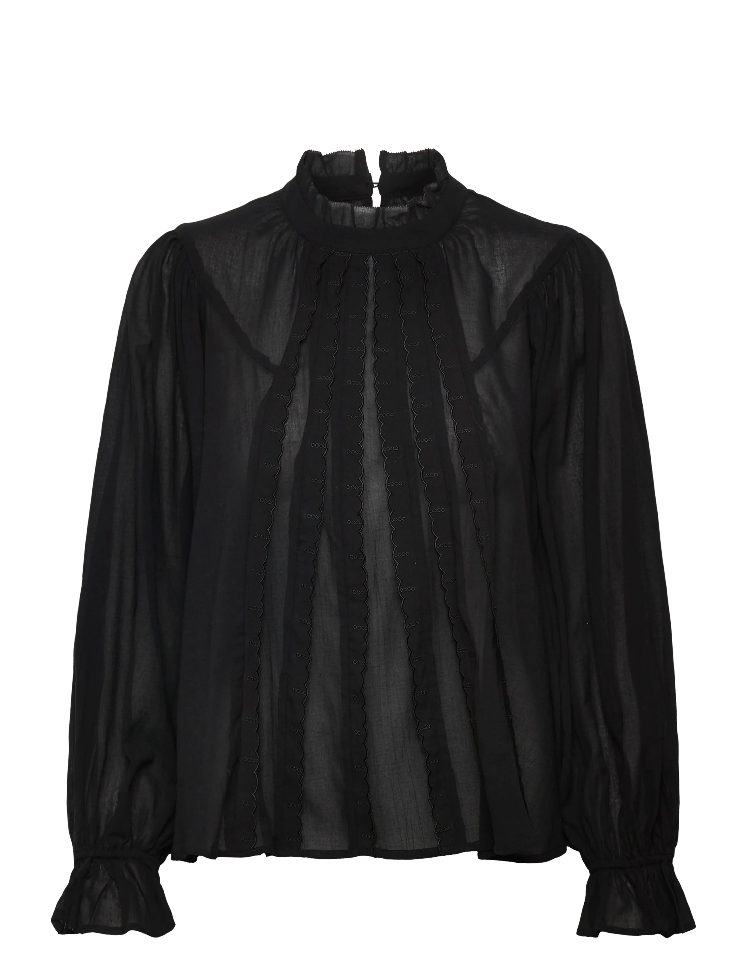 Lollys Laundry PresleyLL Shirt LS - Lollys Laundry - WASHED BLACK / black