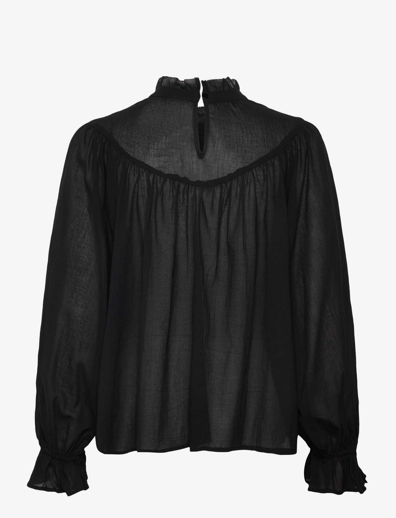 Lollys Laundry - PresleyLL Shirt LS - pikkade varrukatega pluusid - washed black - 1