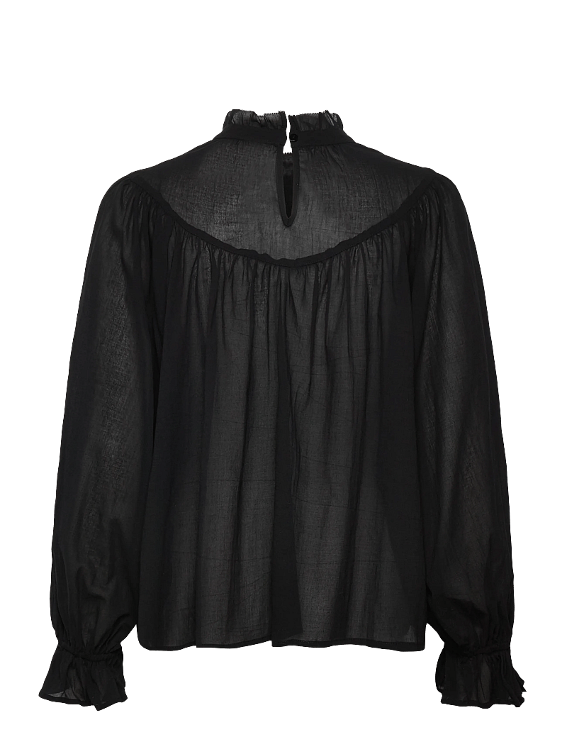 Lollys Laundry - PresleyLL Shirt LS - pikkade varrukatega pluusid - washed black - 1
