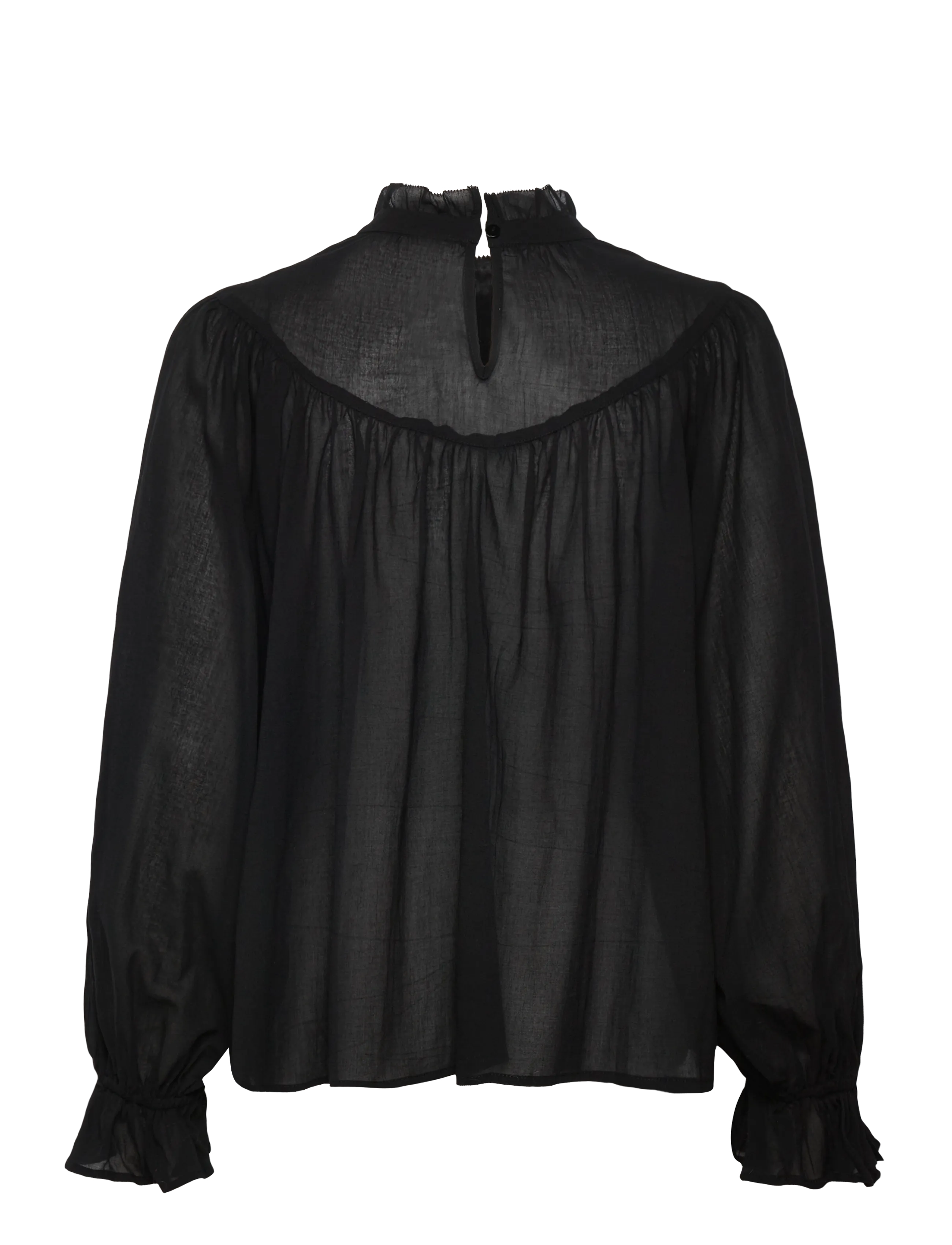 Lollys Laundry - PresleyLL Shirt LS - langärmelige blusen - washed black - 1