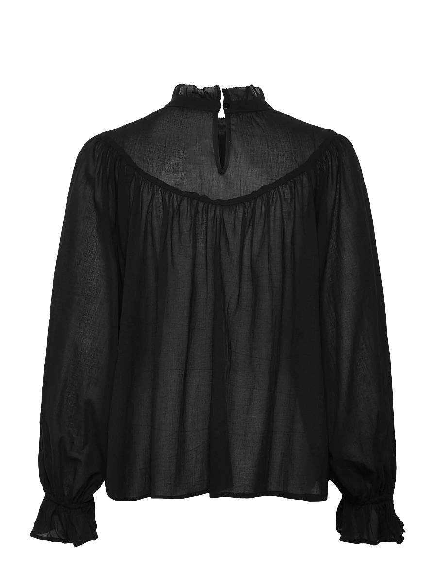 Lollys Laundry - PresleyLL Shirt LS - langärmelige blusen - washed black - 1