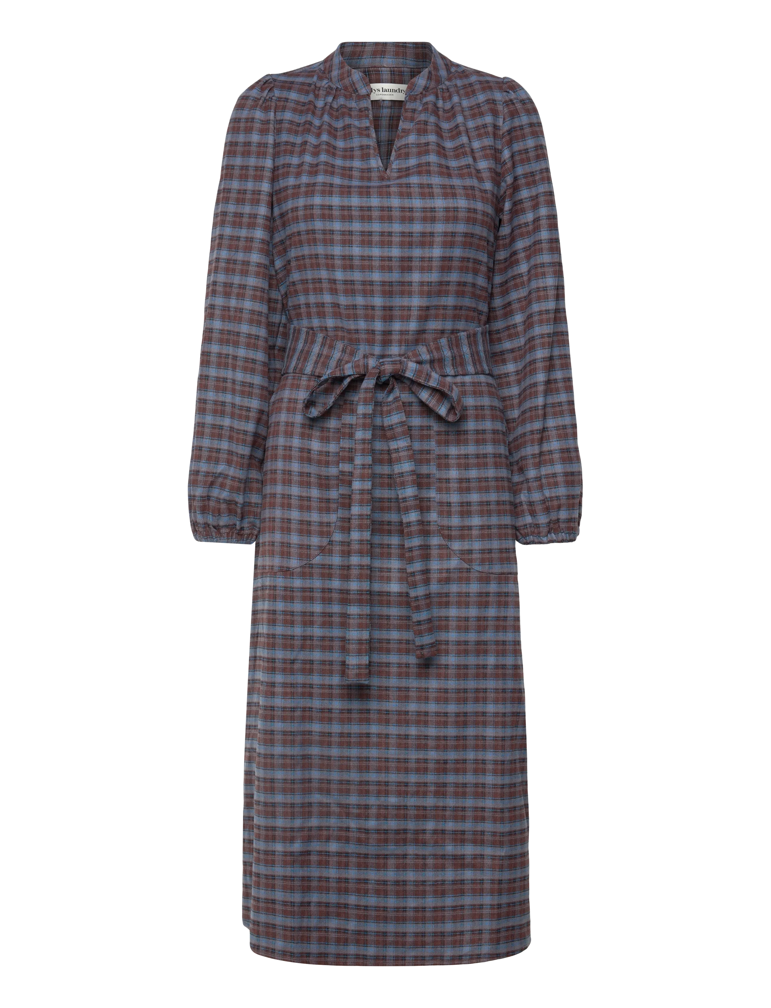 Lollys Laundry ParisLL Midi Dress LS - Midi Dresses - MAUVE / multi