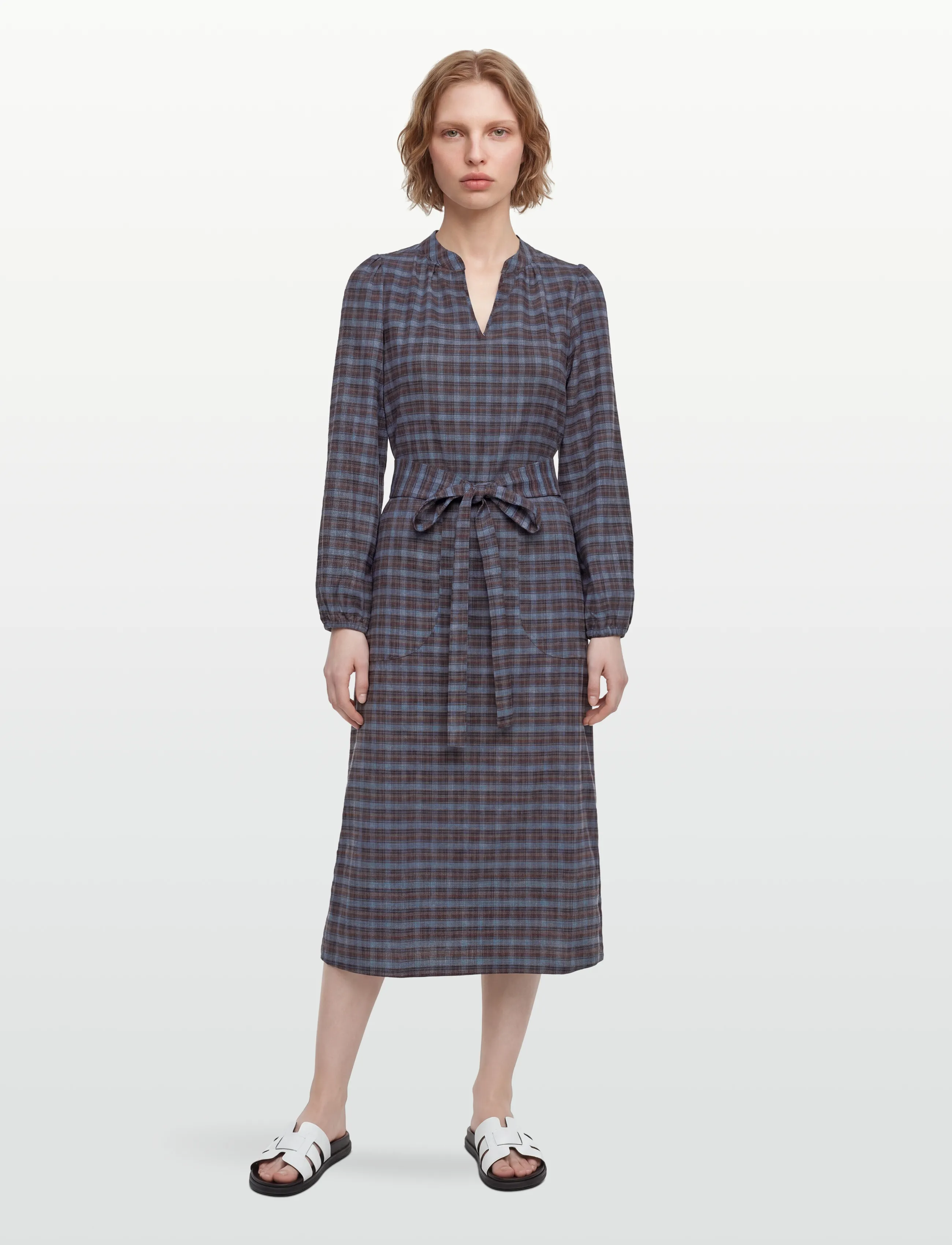 Lollys Laundry ParisLL Midi Dress LS - Midikleider - MAUVE / multi