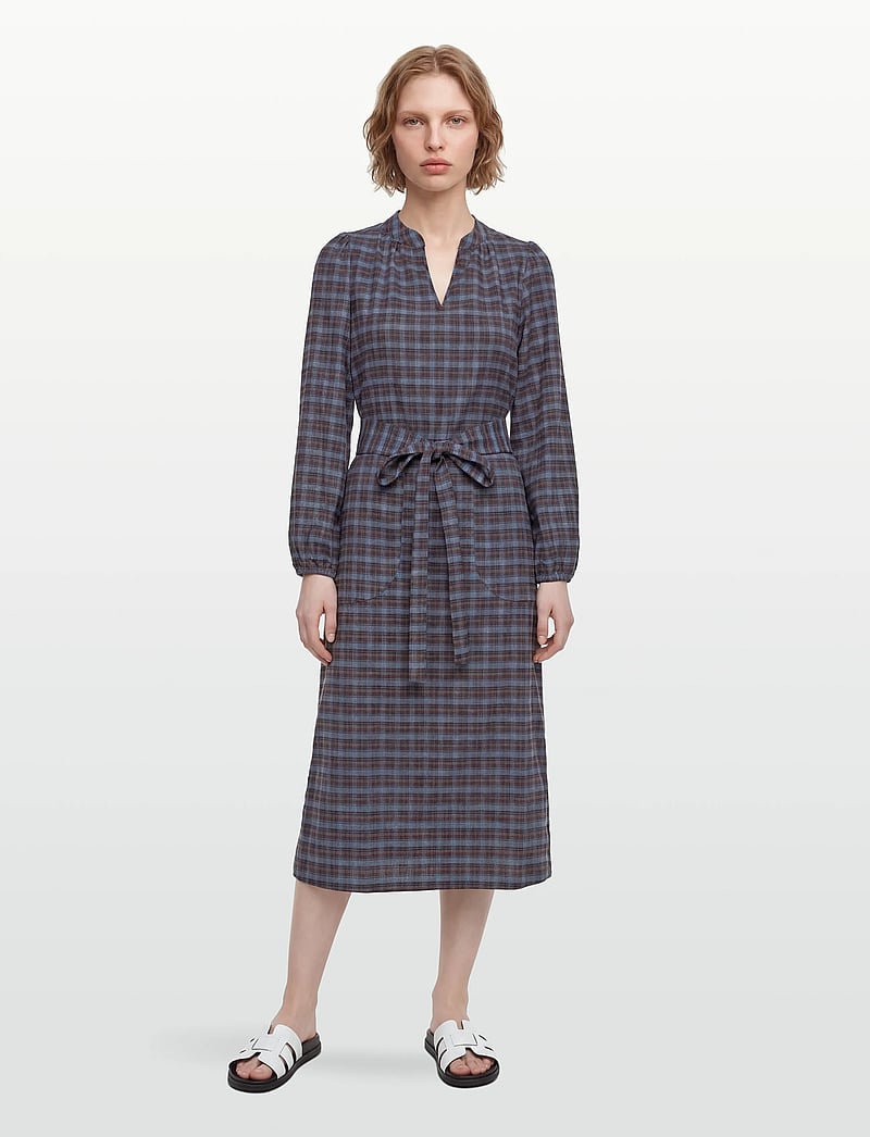 Lollys Laundry - ParisLL Midi Dress LS - midi kjoler - mauve - 0