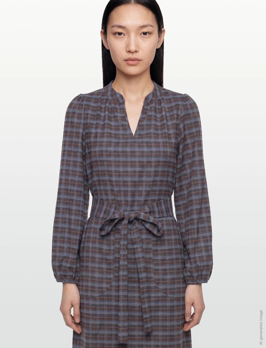 Lollys Laundry - ParisLL Midi Dress LS - midikleidid - mauve - 3